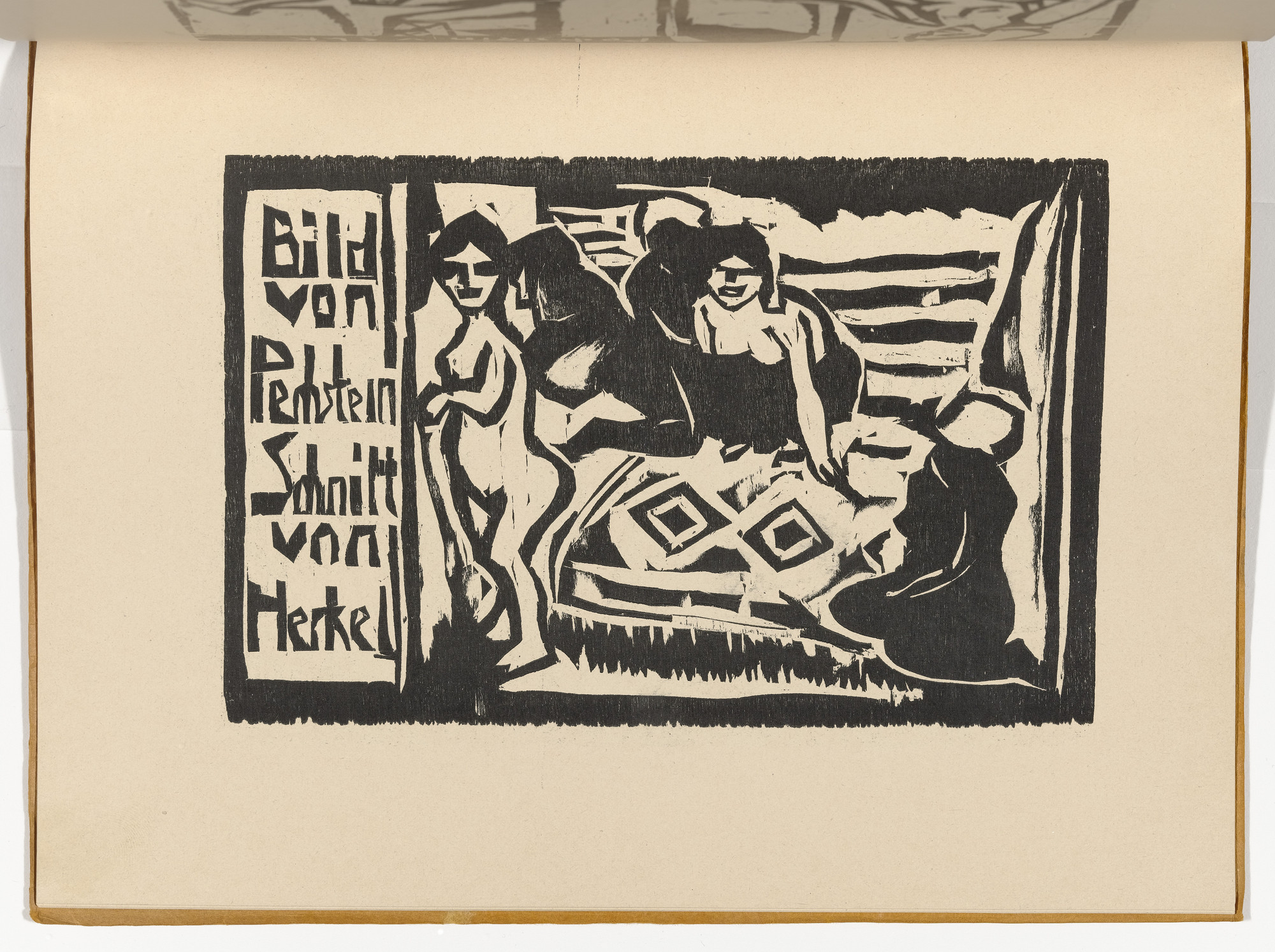 Erich Heckel. Idling Women (Müssige Weiber) (plate, folio 15) from KG Brücke