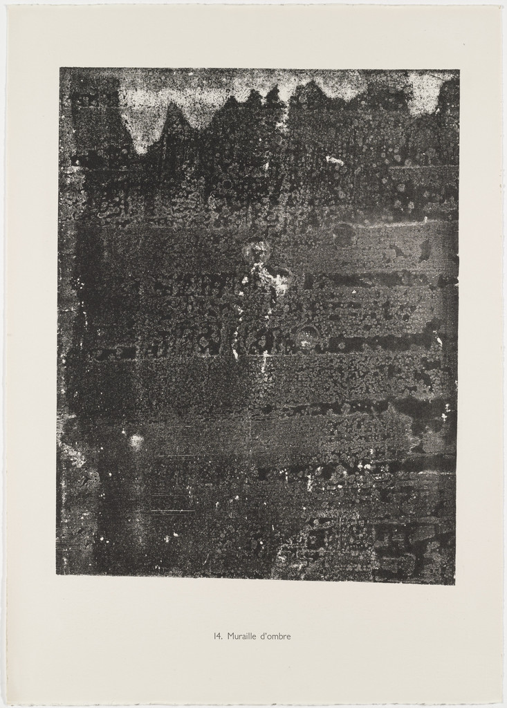 Great Wall of Shade (Muraille d'ombre) from the portfolio The Elemental (L' Elémentaire) from Phenomena (Les Phénomènes)