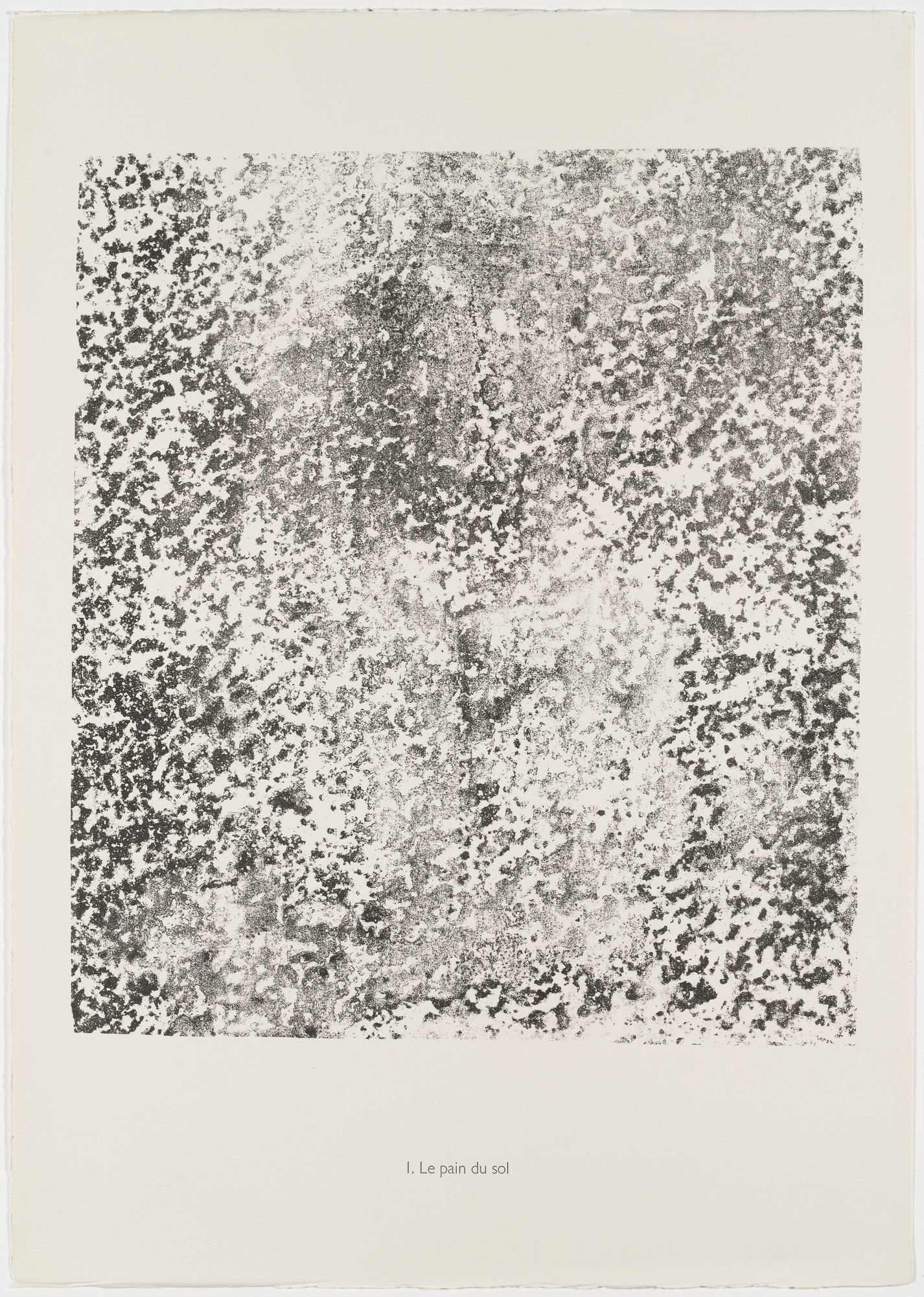 Jean Dubuffet. A Loaf of Soil (Le Pain du sol) from the portfolio