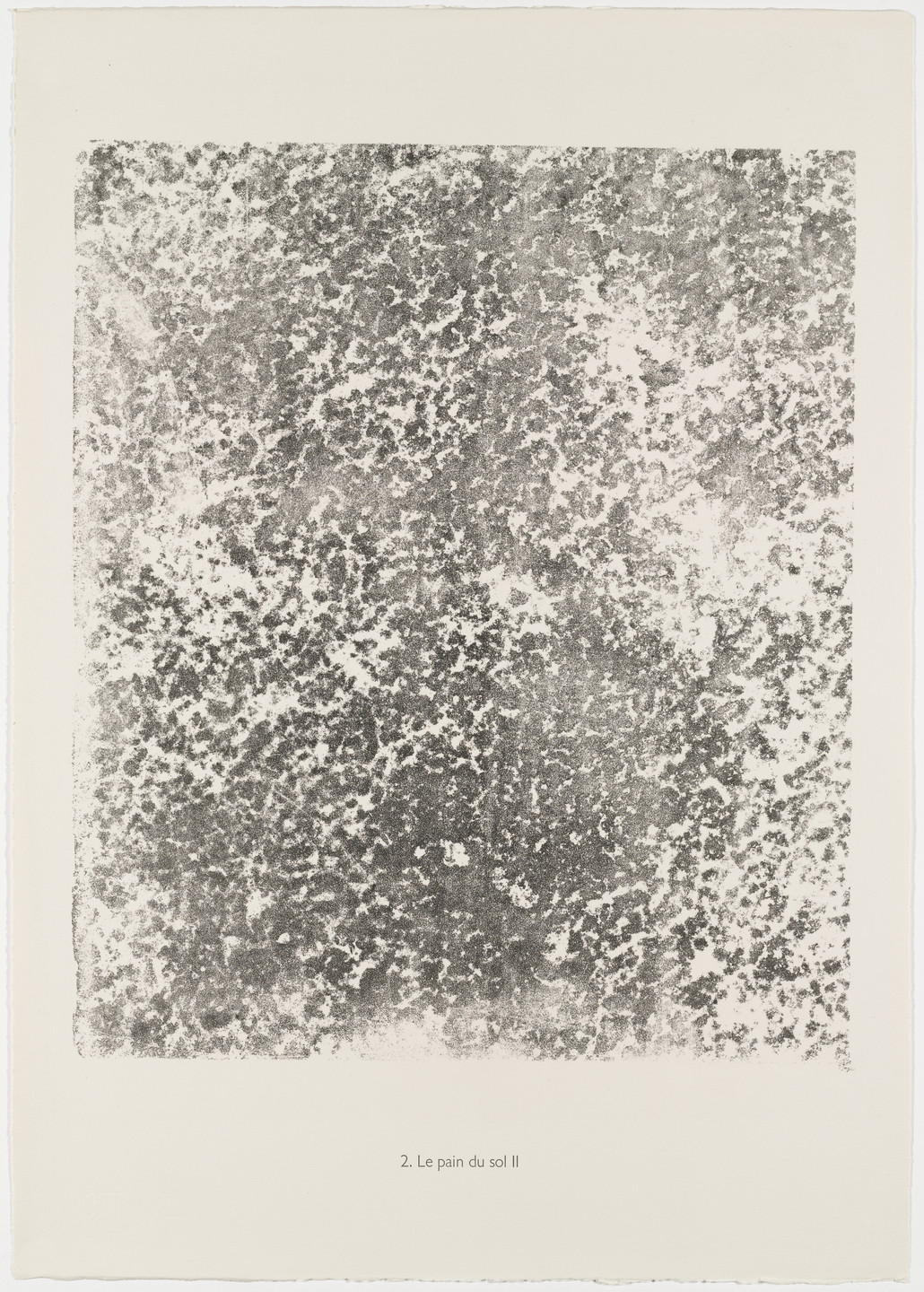 Jean Dubuffet. A Loaf of Soil II (Le Pain du sol II) from the portfolio The Taker of Imprints (Le Preneur d'empreintes) from Phenomena (Les Phénomènes). 1958