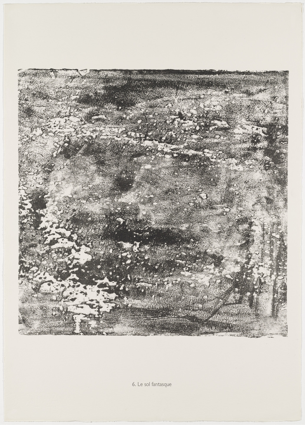 Jean Dubuffet. Unpredictable Soil (Le Sol fantasque) from the portfolio The Taker of Imprints (Le Preneur d'empreintes) from Phenomena (Les Phénomènes). 1958