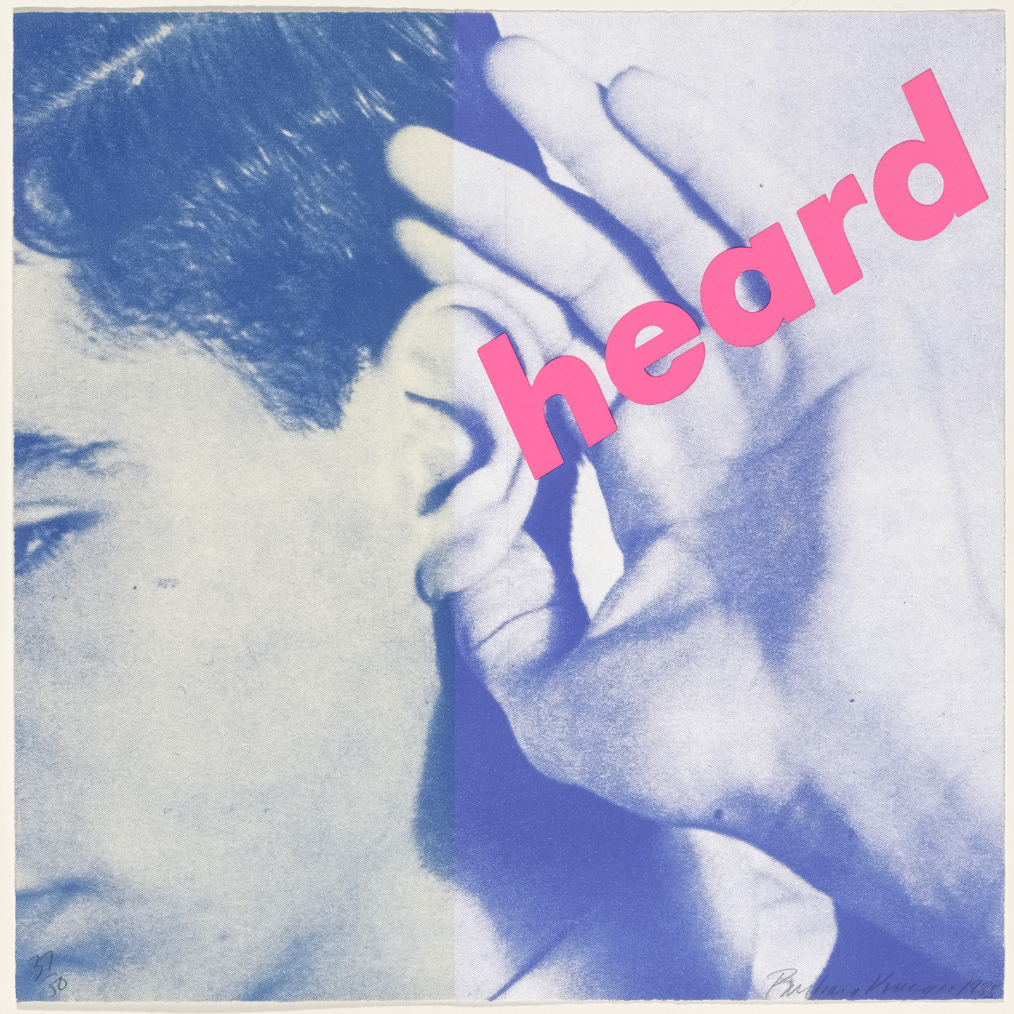 Barbara Kruger. Untitled from Untitled (We Will No Longer Be Seen and Not Heard). 1985