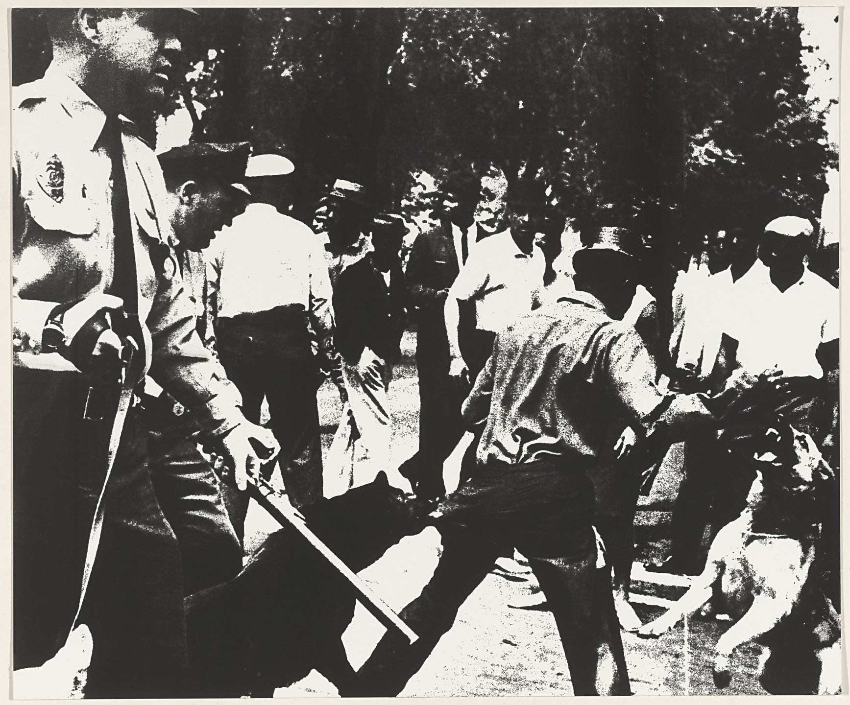 Andy Warhol. Birmingham Race Riot from X + X (Ten Works by Ten Painters). 1964