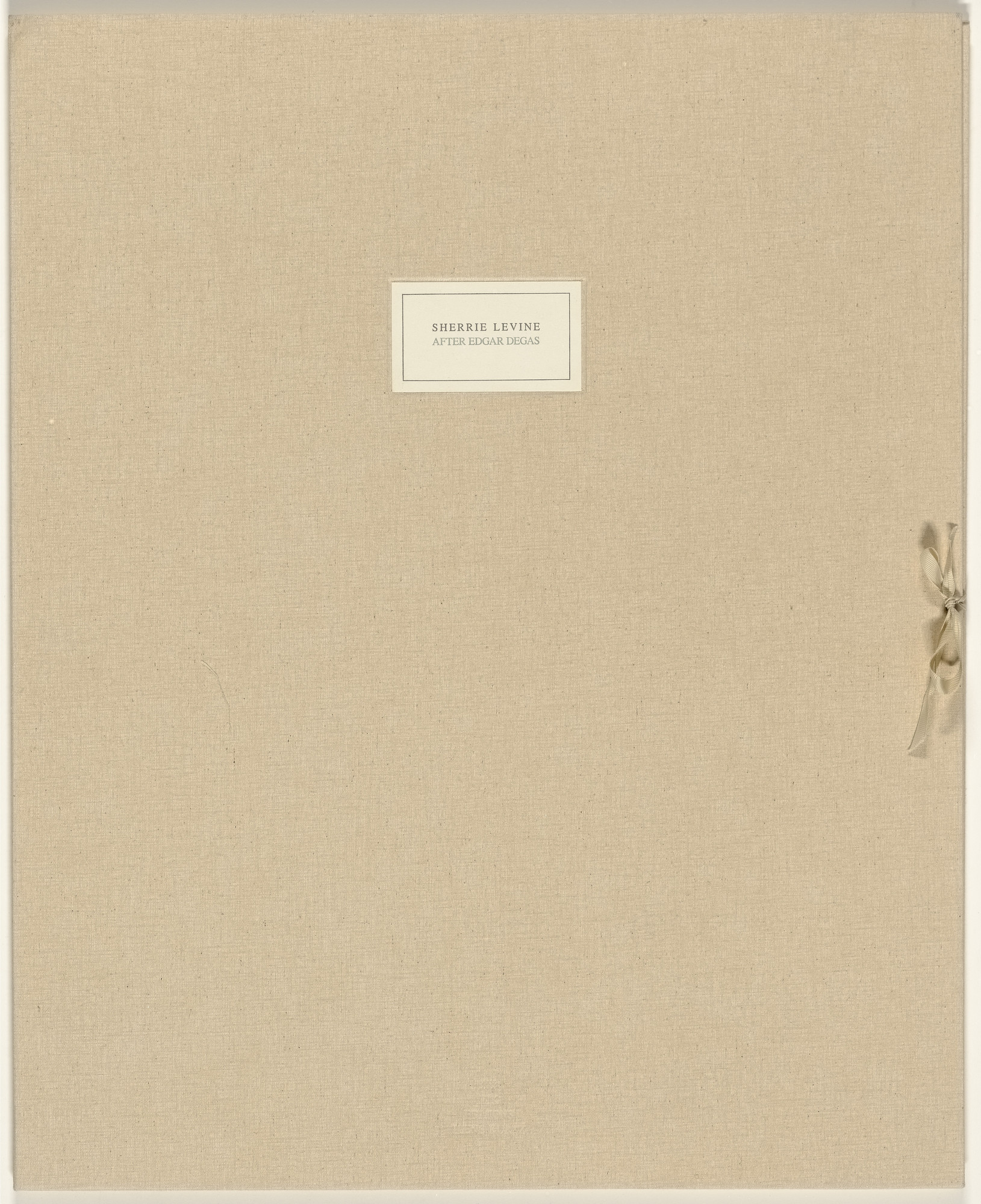 Sherrie Levine. After Edgar Degas