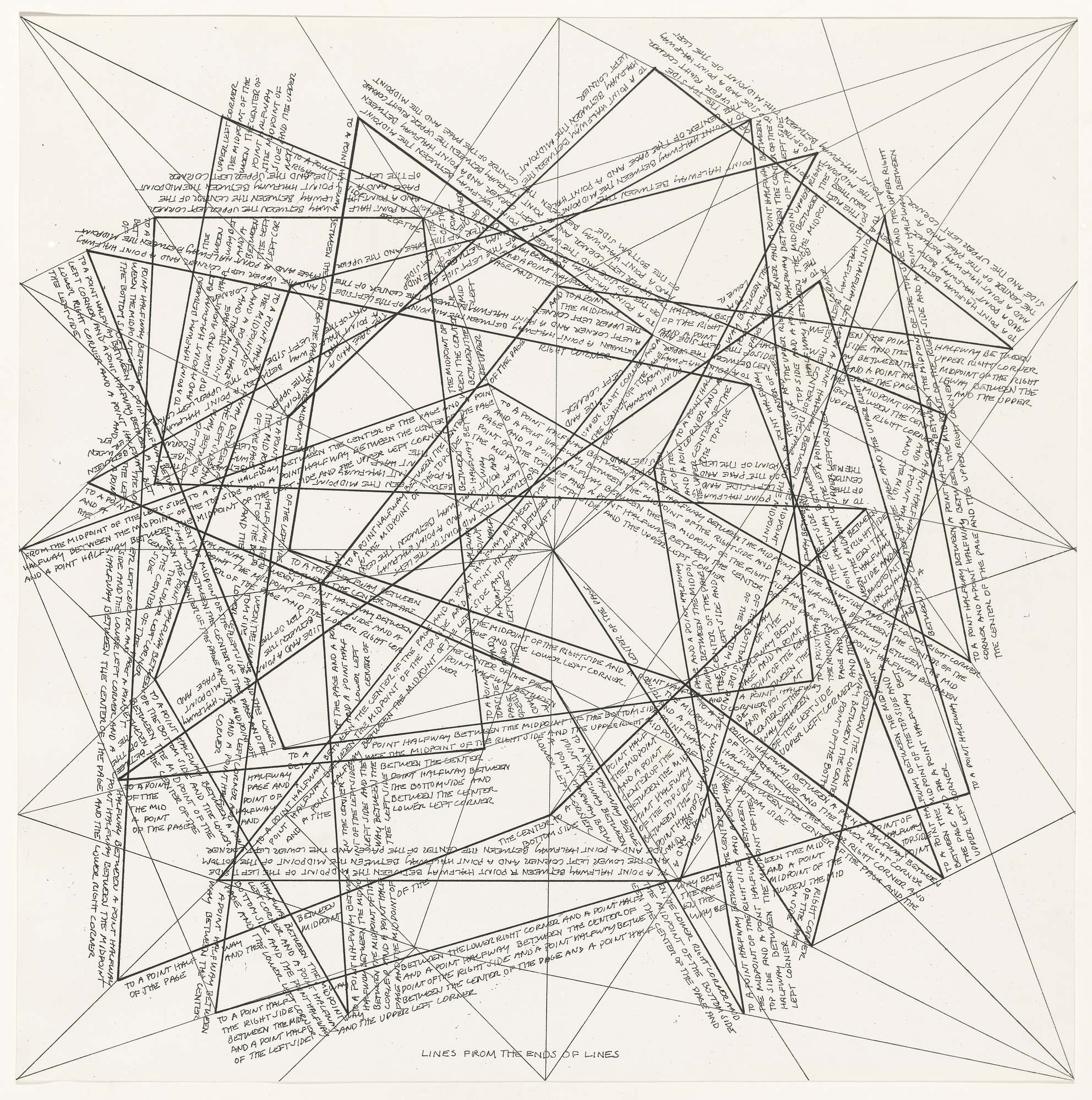 Sol LeWitt. Untitled from The Location of Lines. 1975 | MoMA