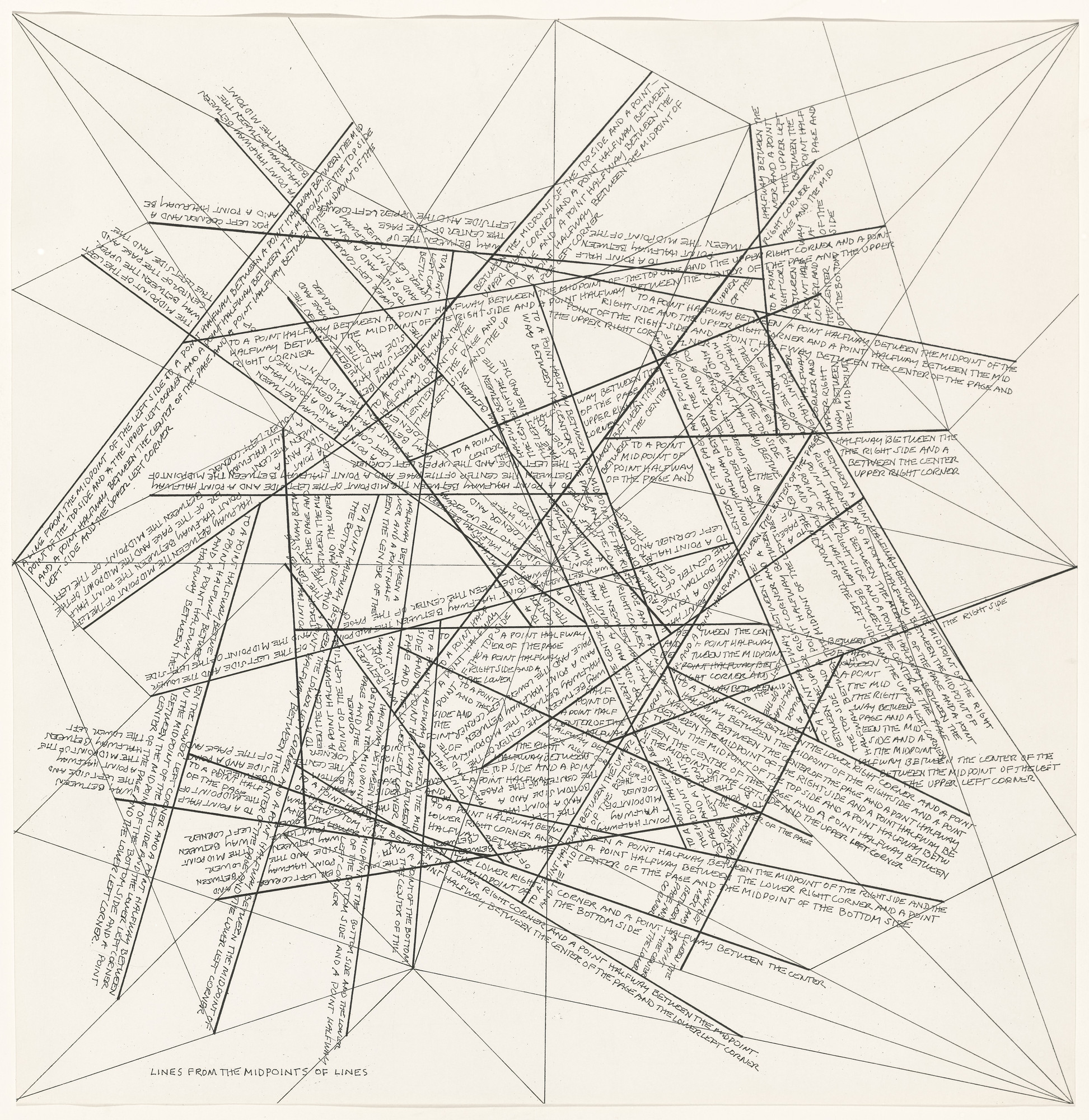 Sol LeWitt. The Location of Lines. 1975 | MoMA