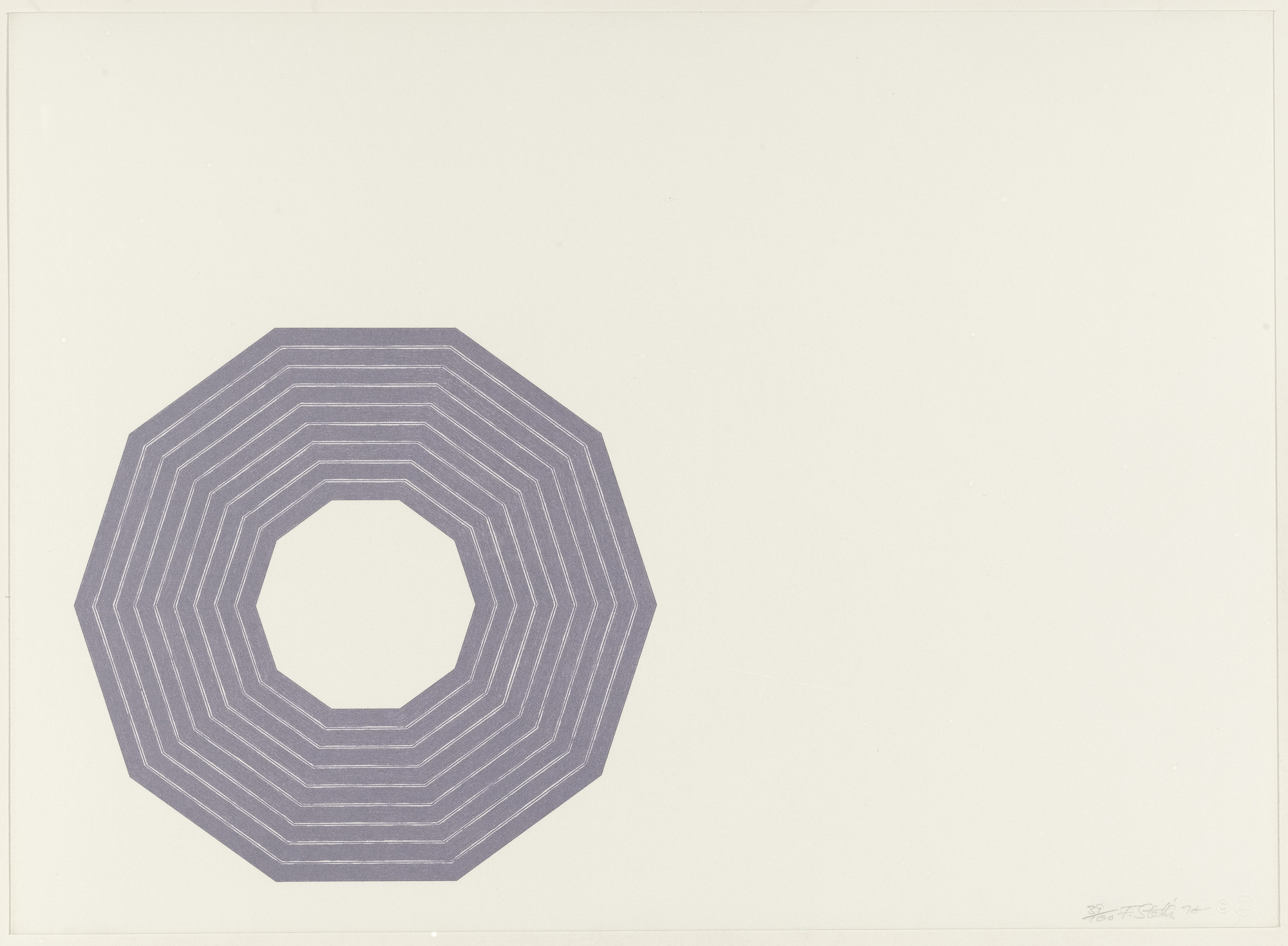 Frank Stella. D. from the Purple Series