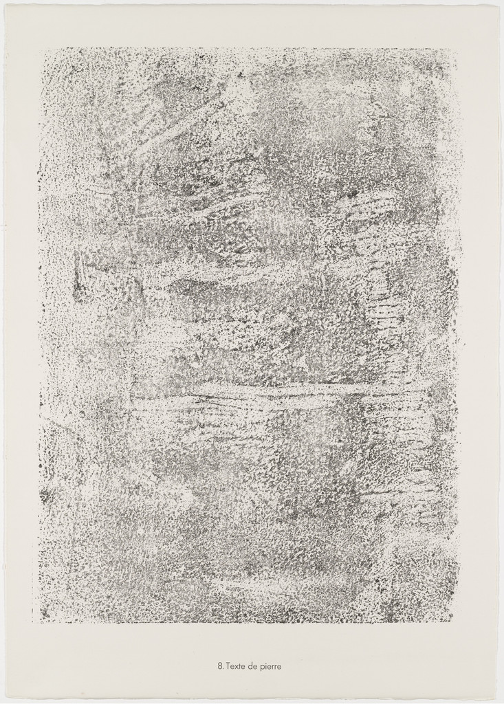 Stone Text (Texte de pierre) from the portfolio Textures from Phenomena (Les Phénomènes)