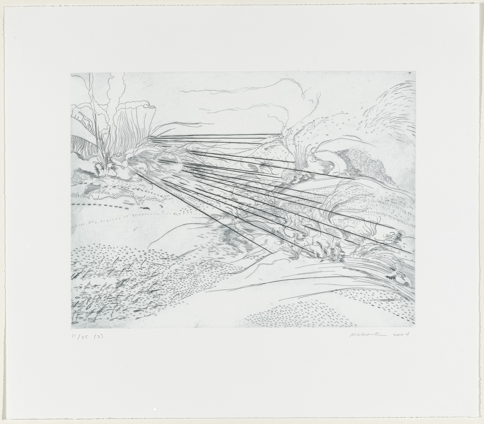 Julie Mehretu. Untitled from Landscape Allegories. 2004