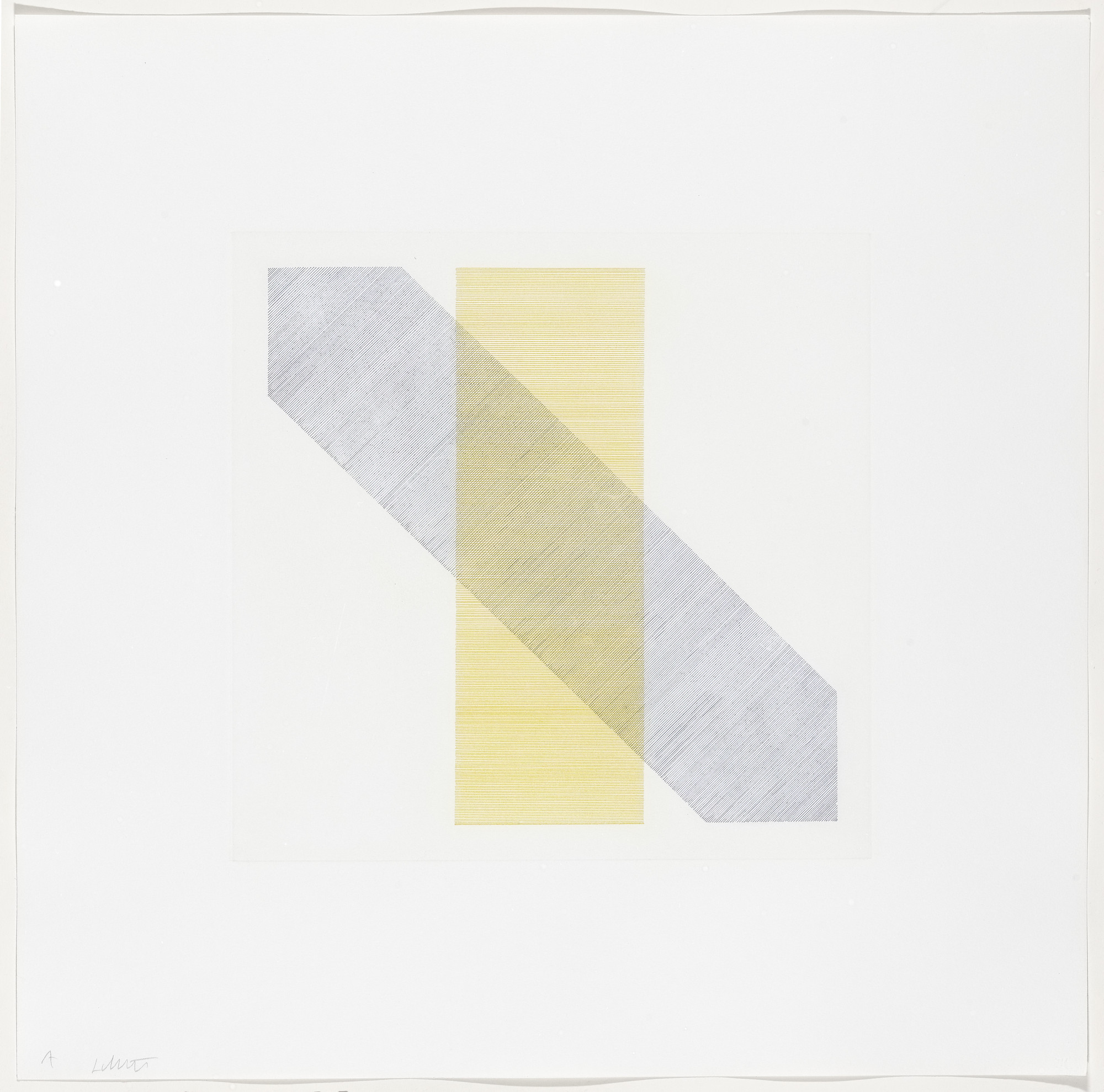 Sol LeWitt. Untitled from Bands of Color in Four Directions & All Combinations