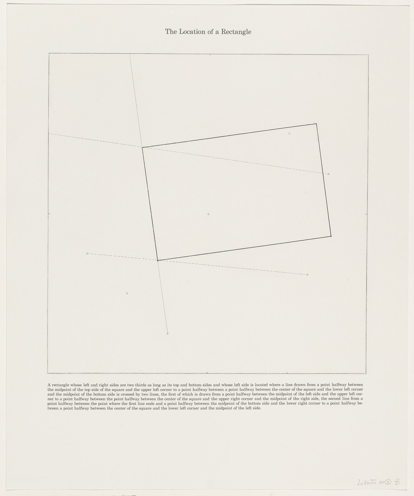 The Location of a Rectangle from The Location of Six Geometric Figures (Circle, Square, Triangle, Rectangle, Parallelogram and Trapezoid)
