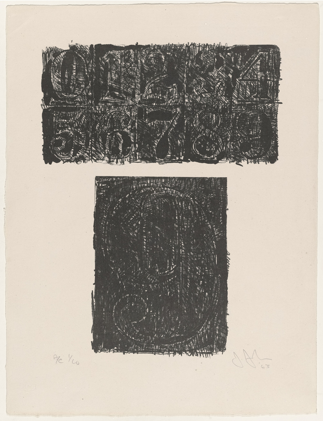 Jasper Johns. 9 from 0-9. 1963