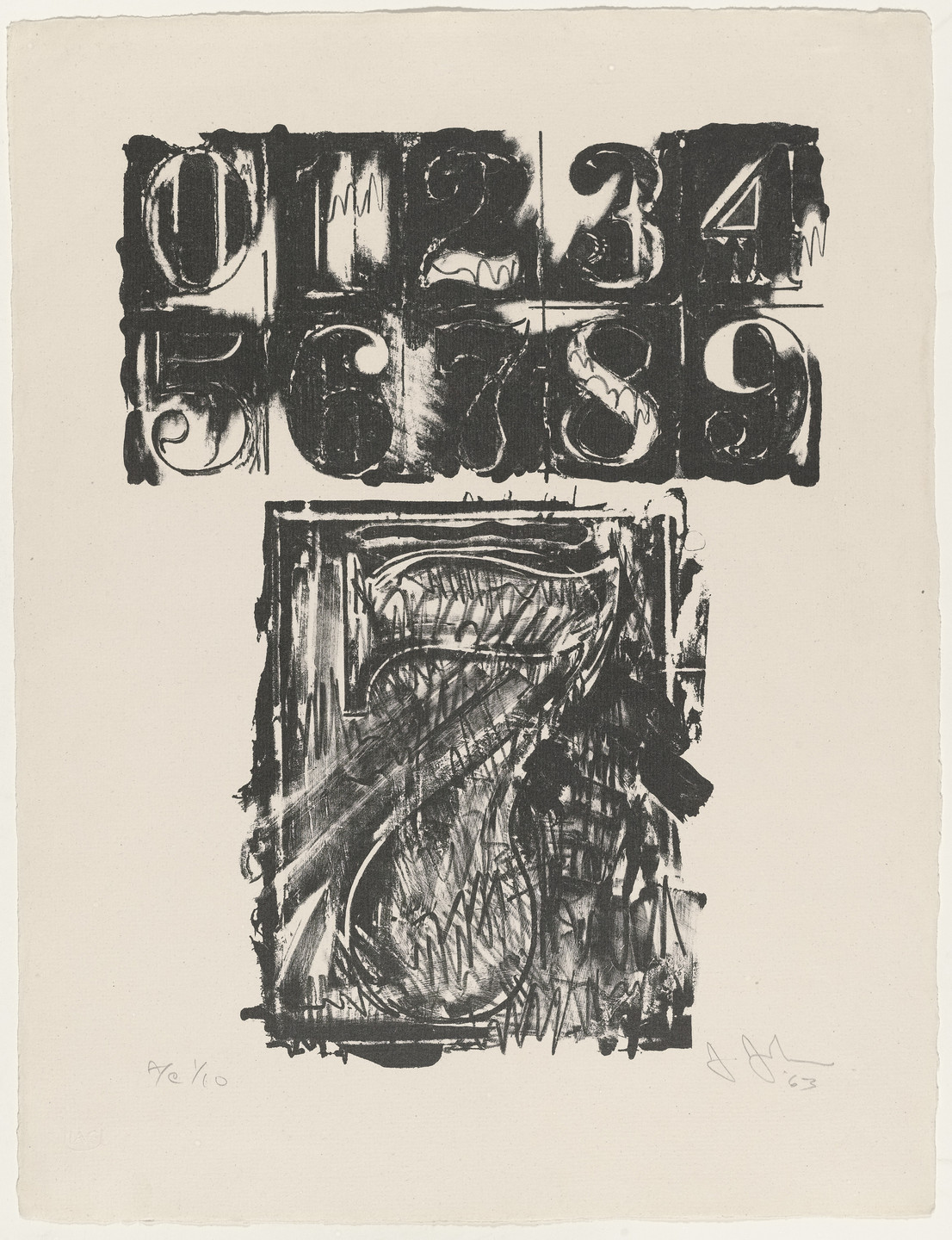 Jasper Johns. 7 from 0-9. 1963