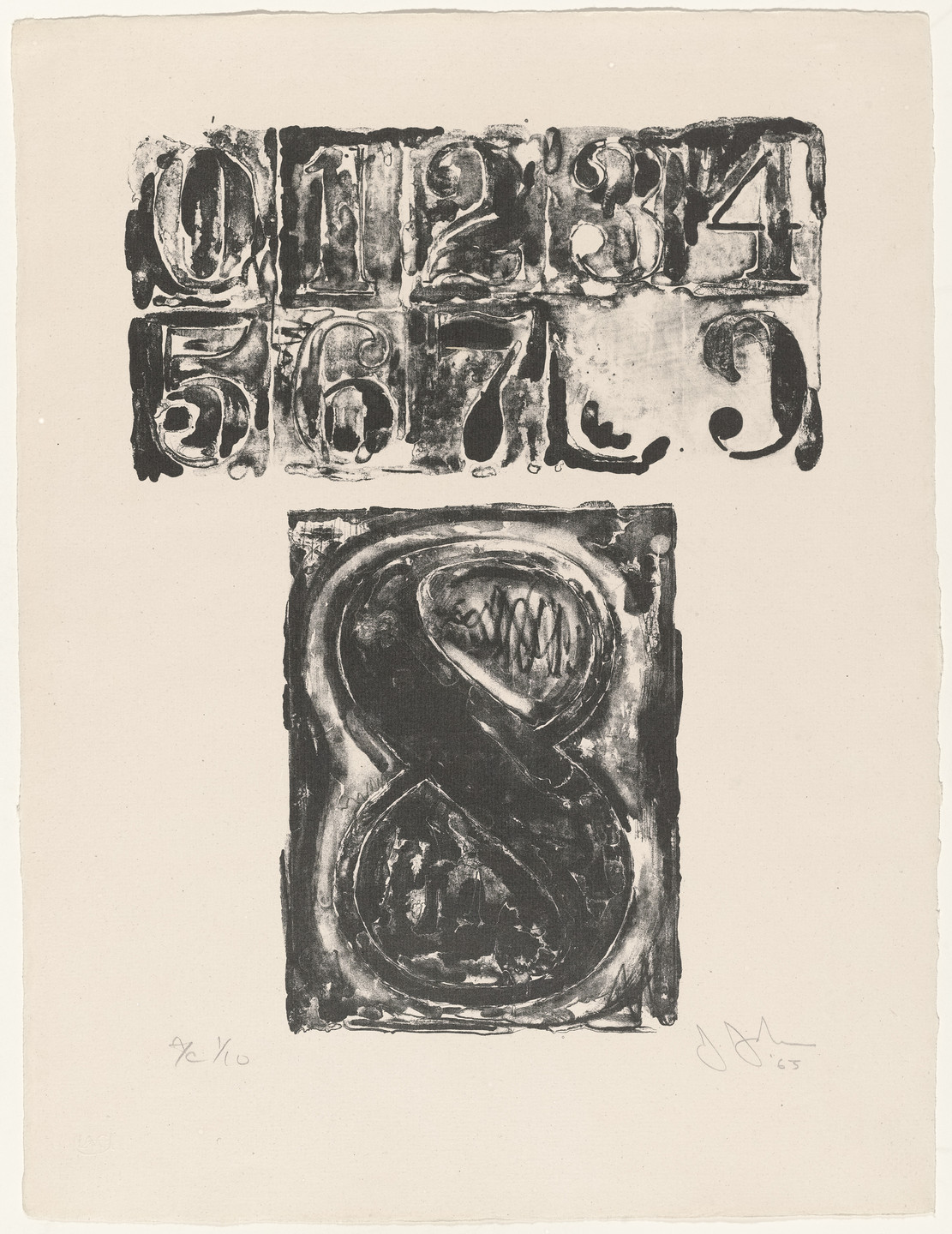 Jasper Johns. 8 from 0-9. 1963