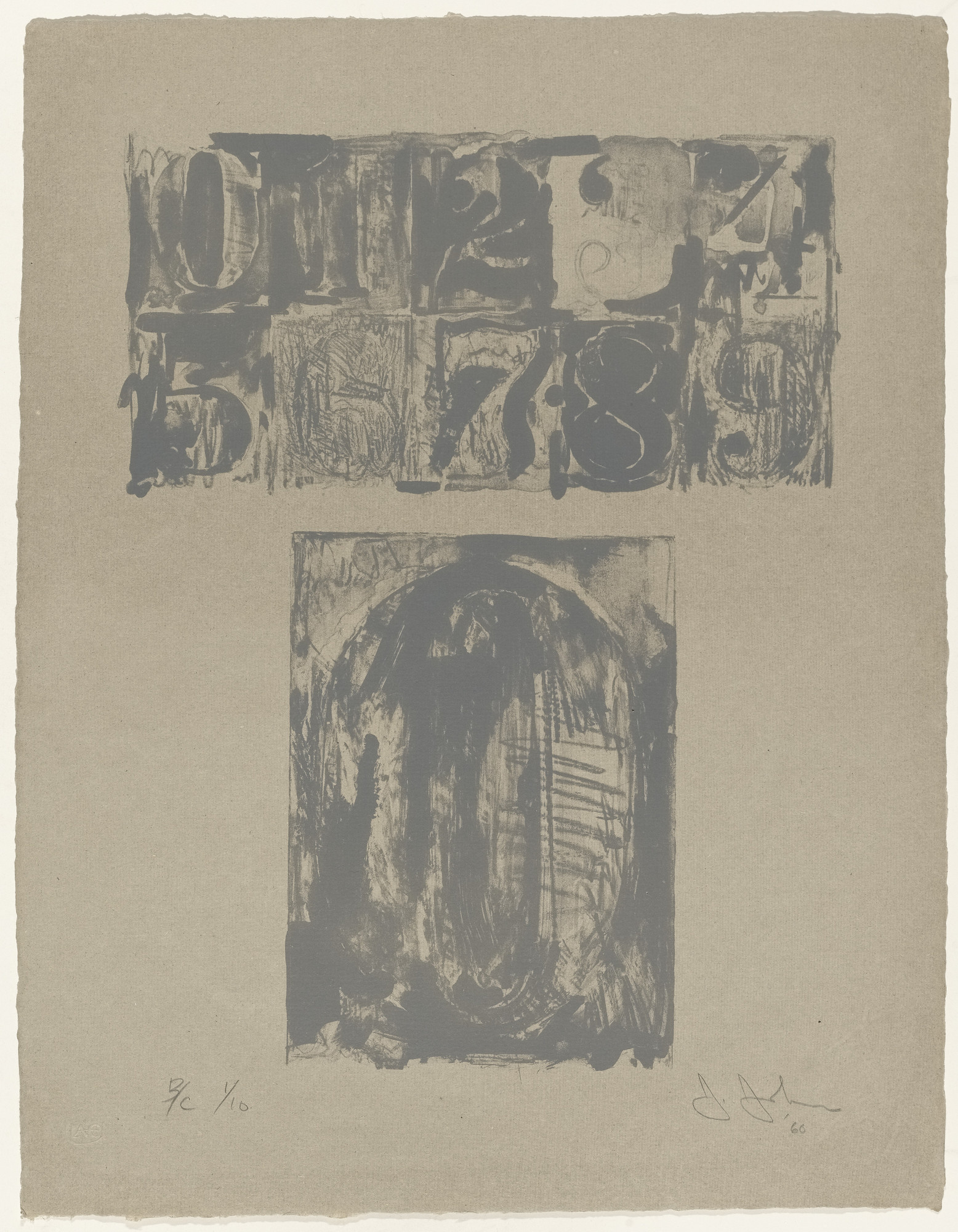 Jasper Johns. 0 from 0-9