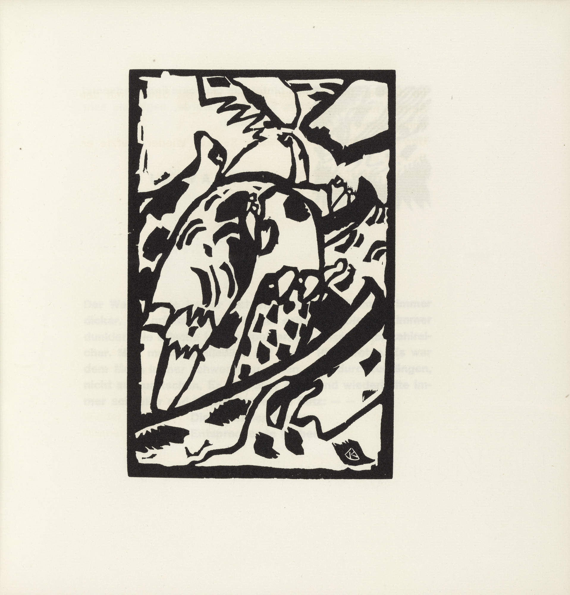 Vasily Kandinsky. Improvisation 7 (plate, folio 37) from Klänge (Sounds)