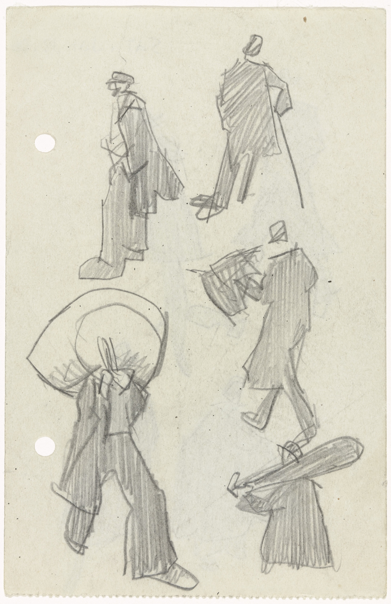Lyonel Feininger. .a) Five Figures .b) Four Figures