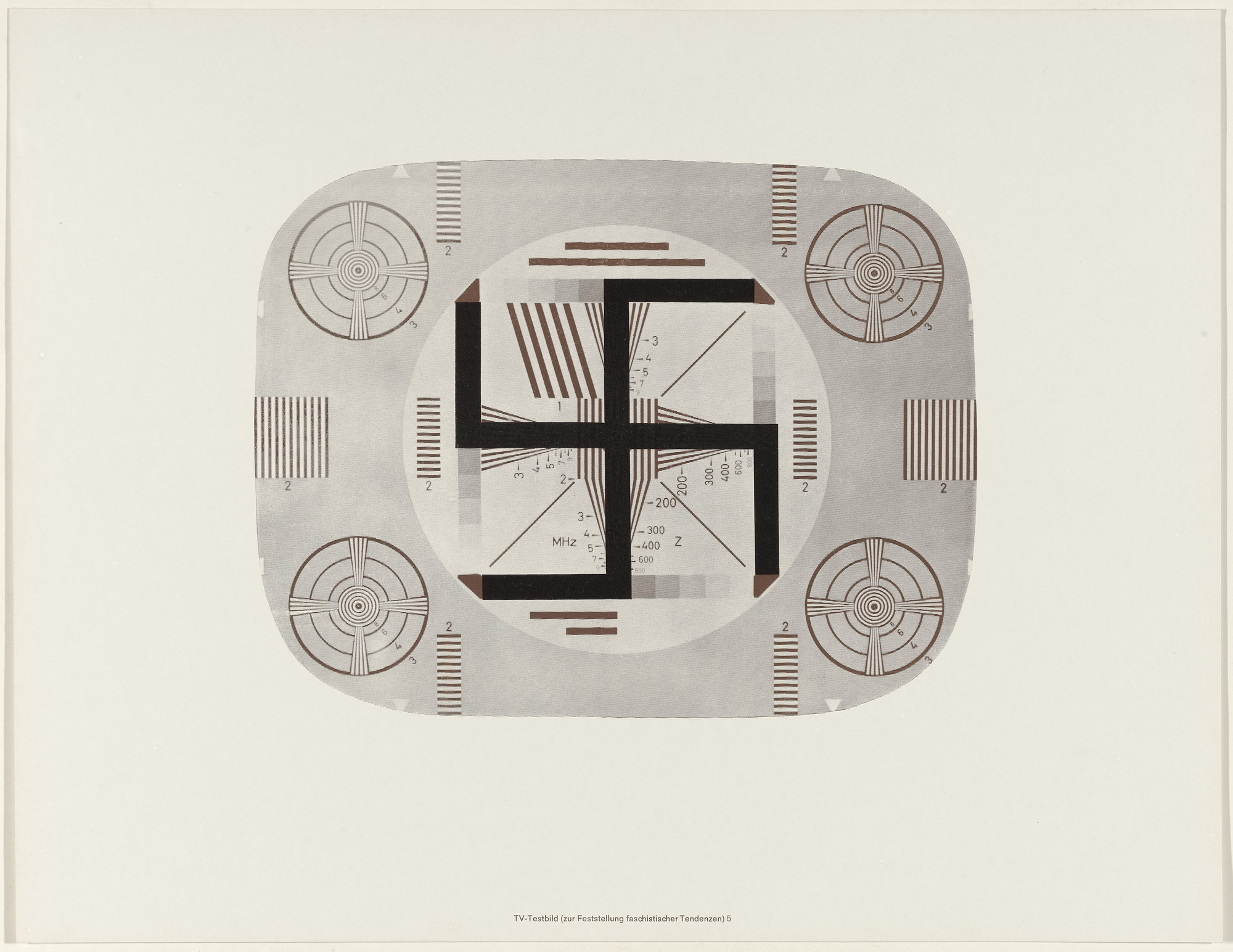 K. P. Brehmer. TV-Brown Tint, Test Pattern 5 _(_TV-Braunfarben, Testbild 5_) from_ Weekend
