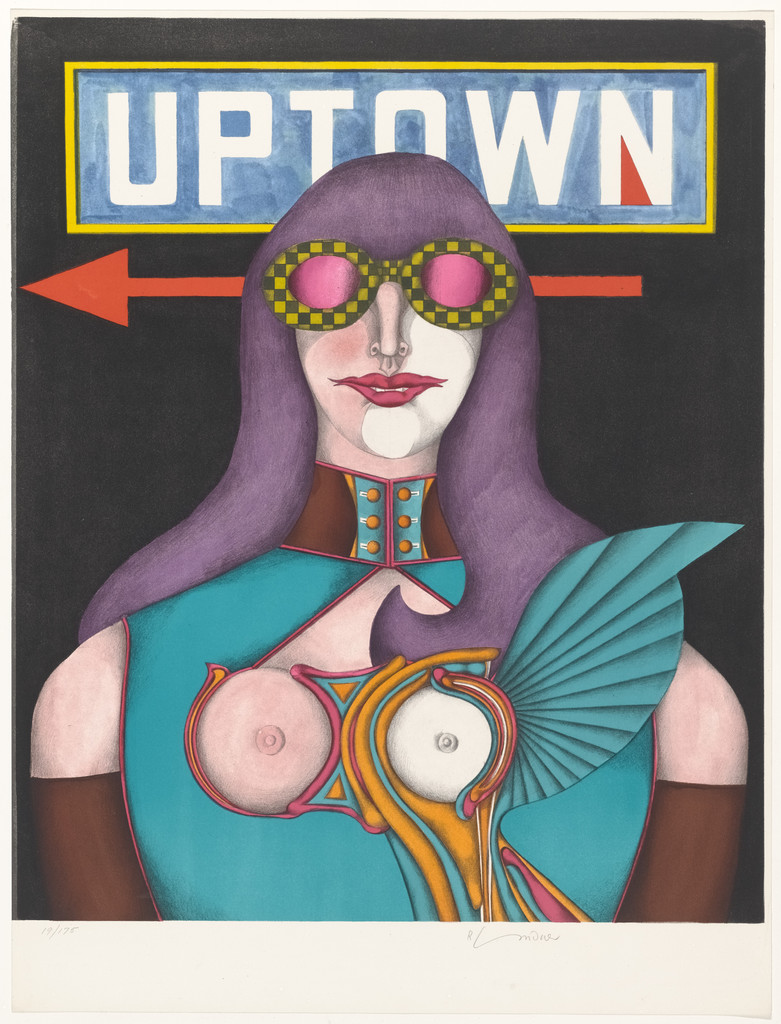 Uptown from Fun City, Richard Lindner, 1971