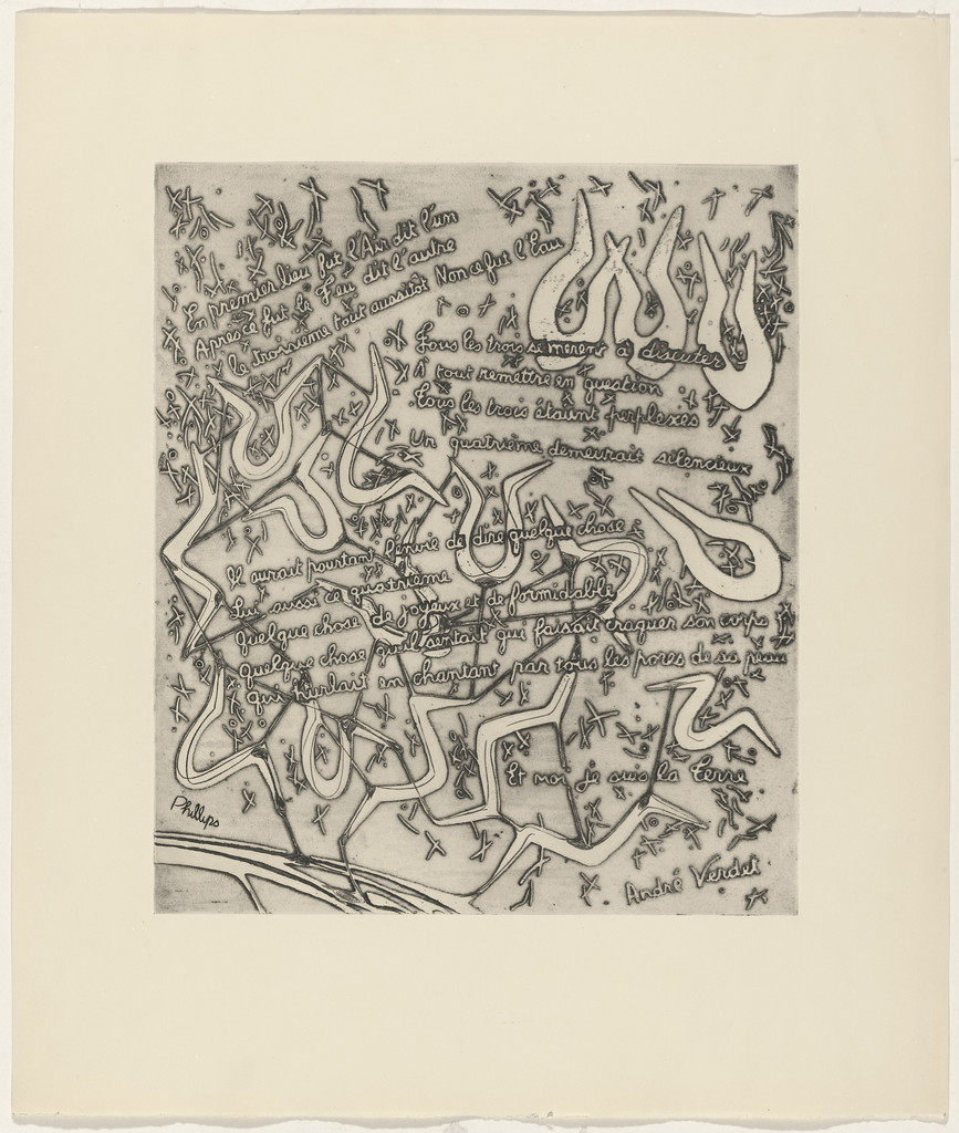 In-text plate (folio 17) from 21 Etchings and Poems