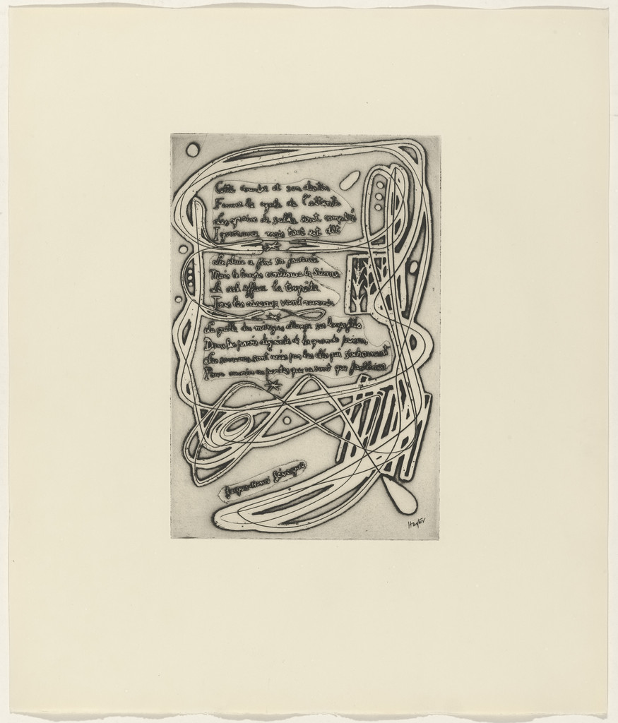 In-text plate (folio 11) from 21 Etchings and Poems