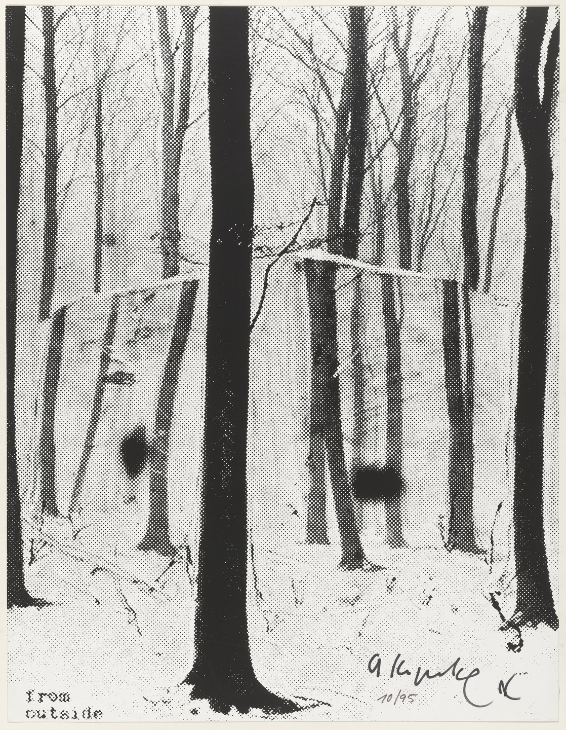 Arthur Köpcke. Glass House from Outside (Glashaus von aussen) from Weekend. 1972