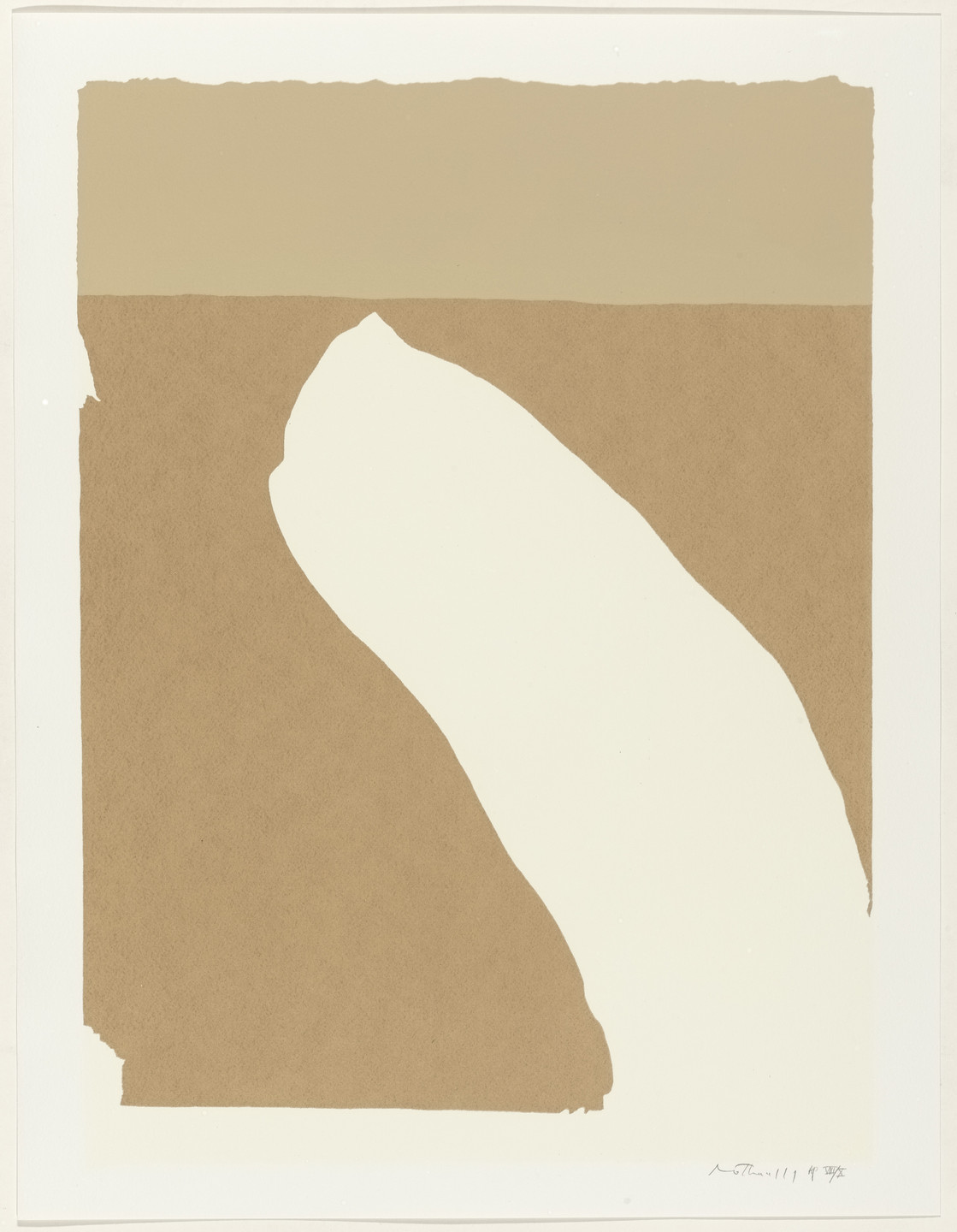 Robert Motherwell. Untitled from Flight. 1970, published 1971