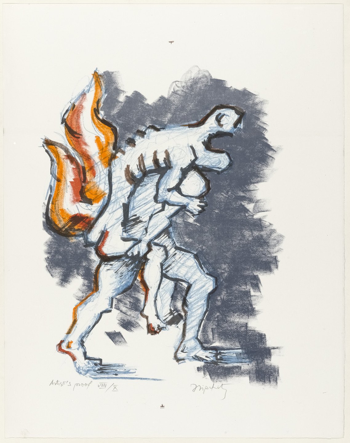 Jacques Lipchitz. Untitled from Flight. 1965, published 1971