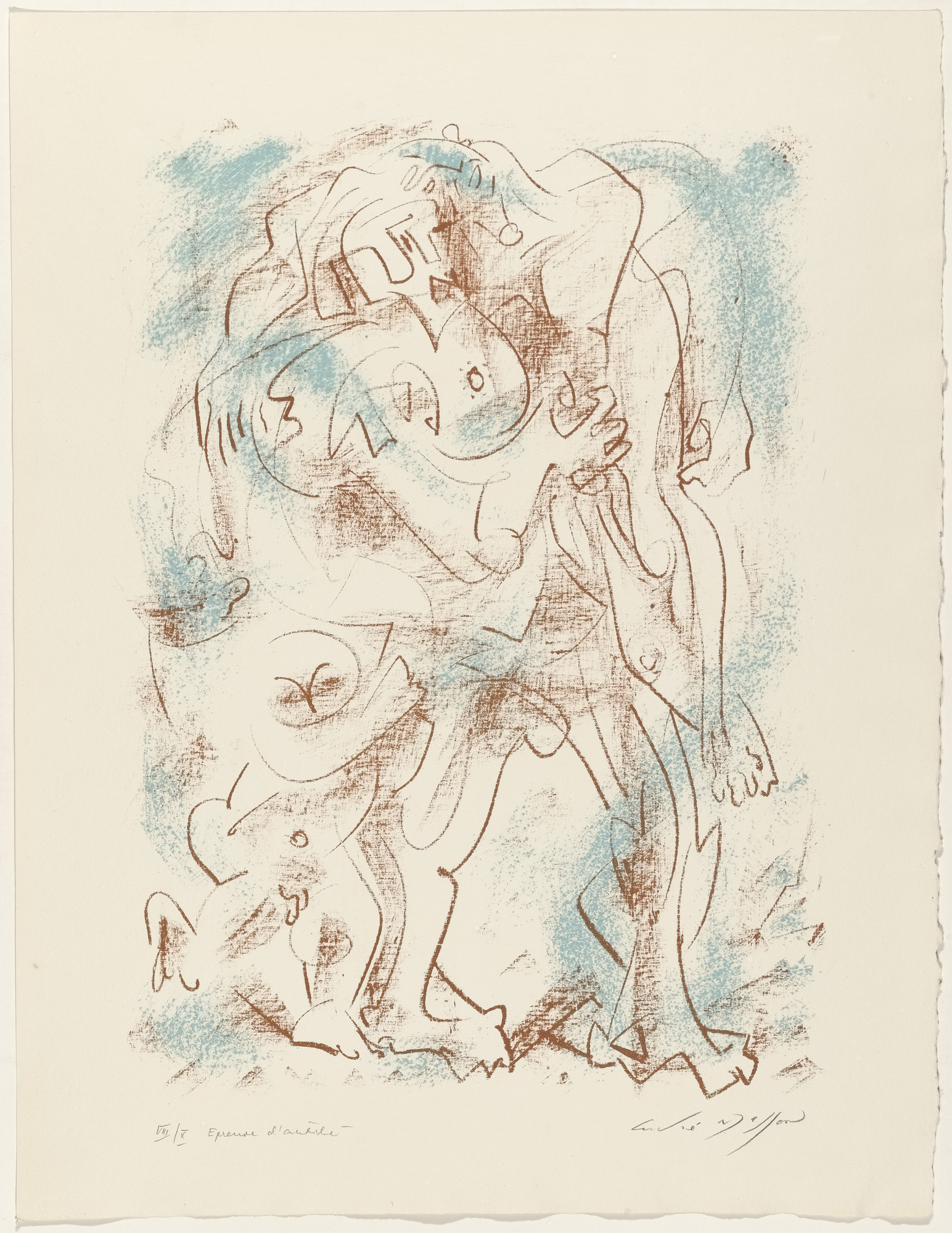 André Masson. Aeneas and His Children ( Anéas et ses enfants ) from Flight