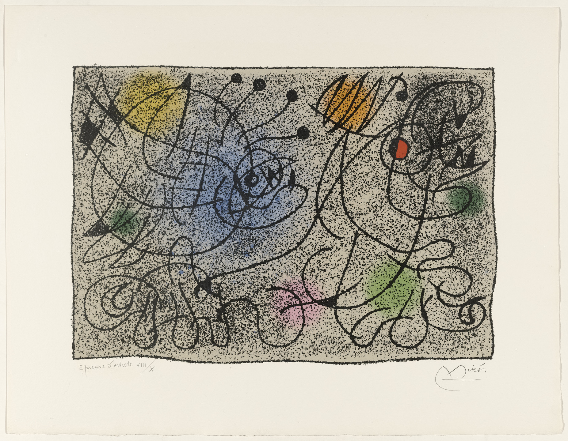 Joan Miró. Untitled from Flight. 1966, published 1971