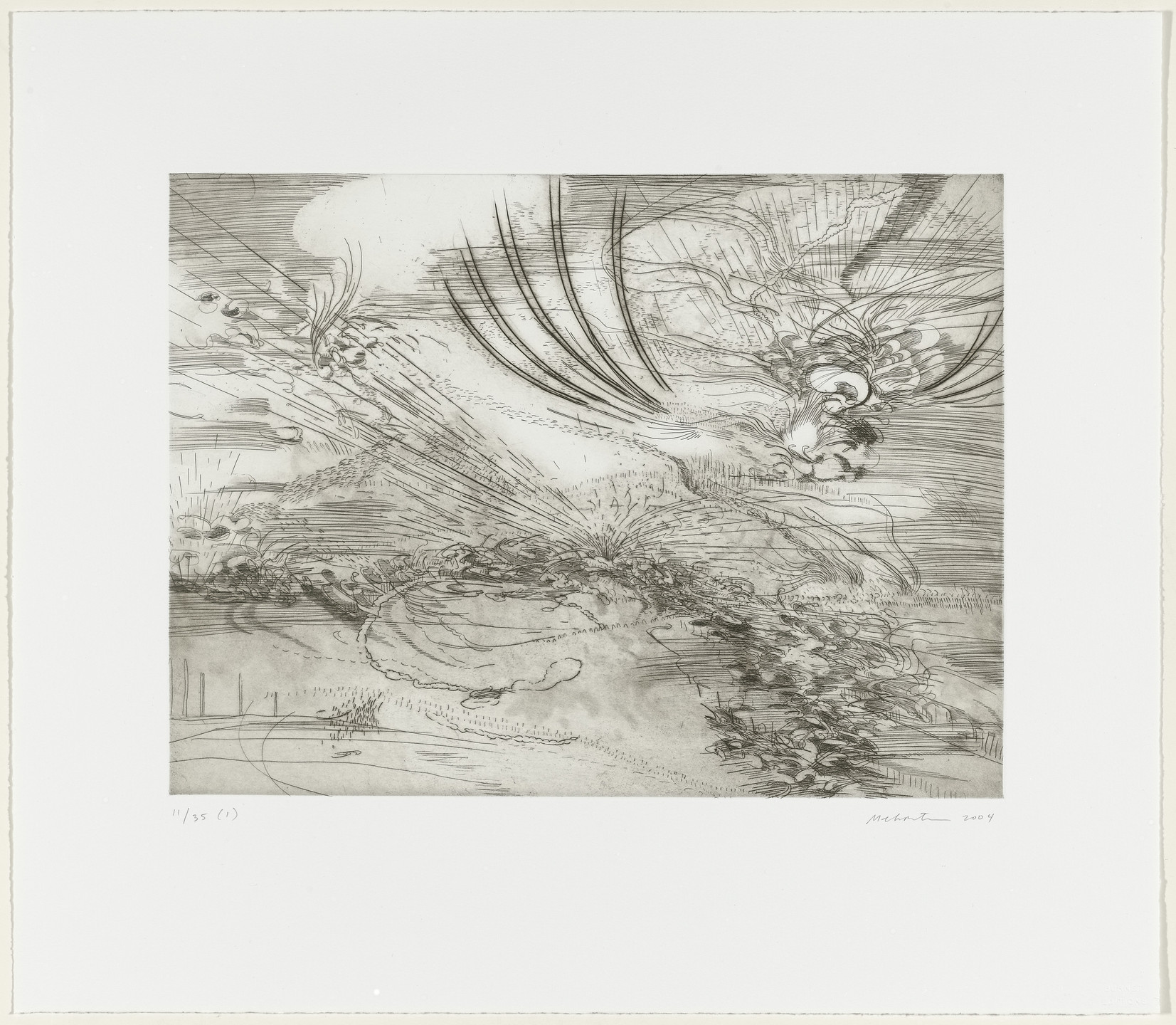 Julie Mehretu. Untitled from Landscape Allegories. 2004
