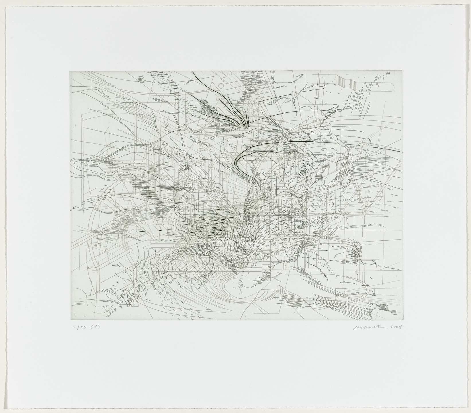 Julie Mehretu. Untitled from Landscape Allegories. 2004