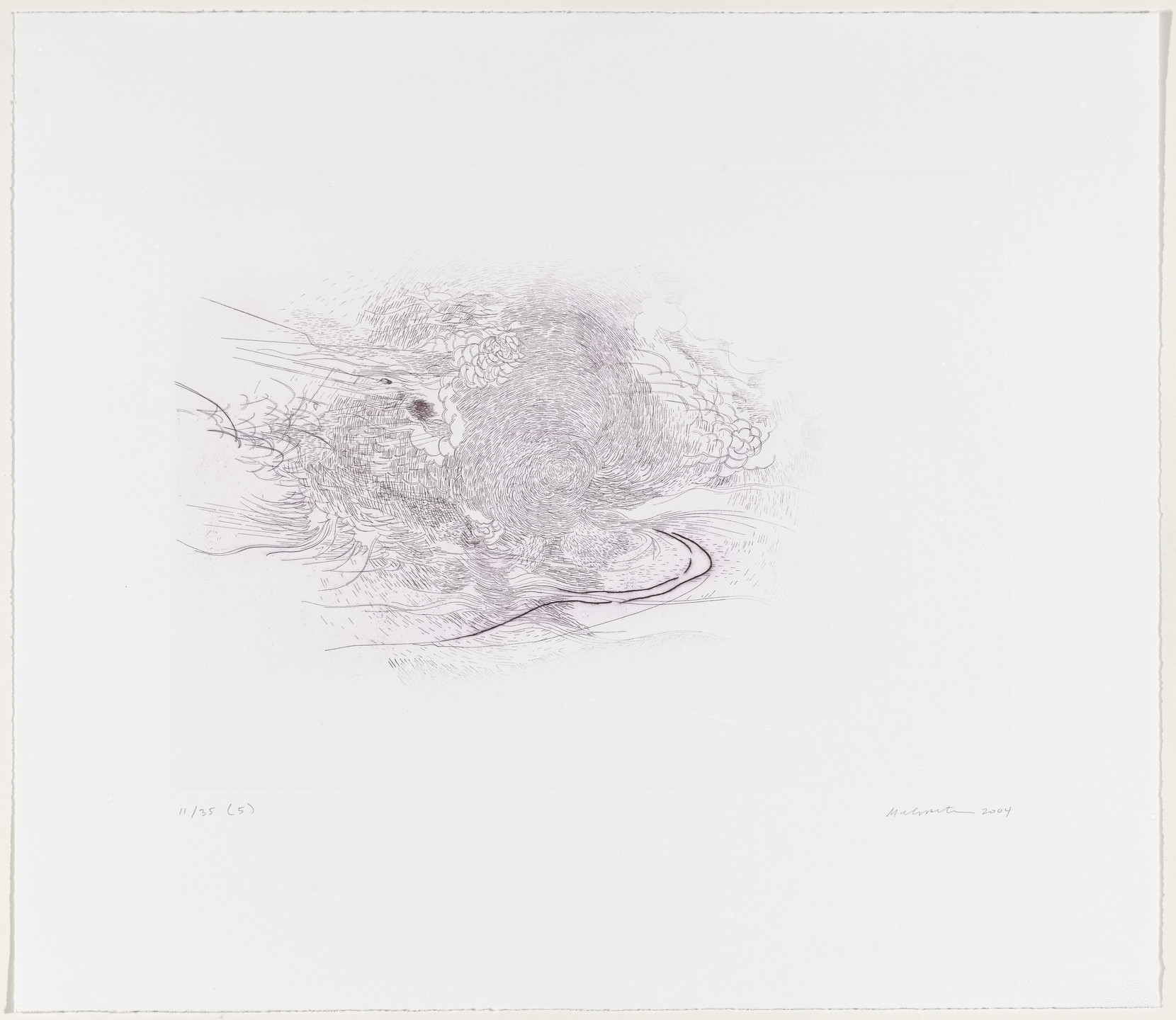 Julie Mehretu. Untitled from Landscape Allegories. 2004