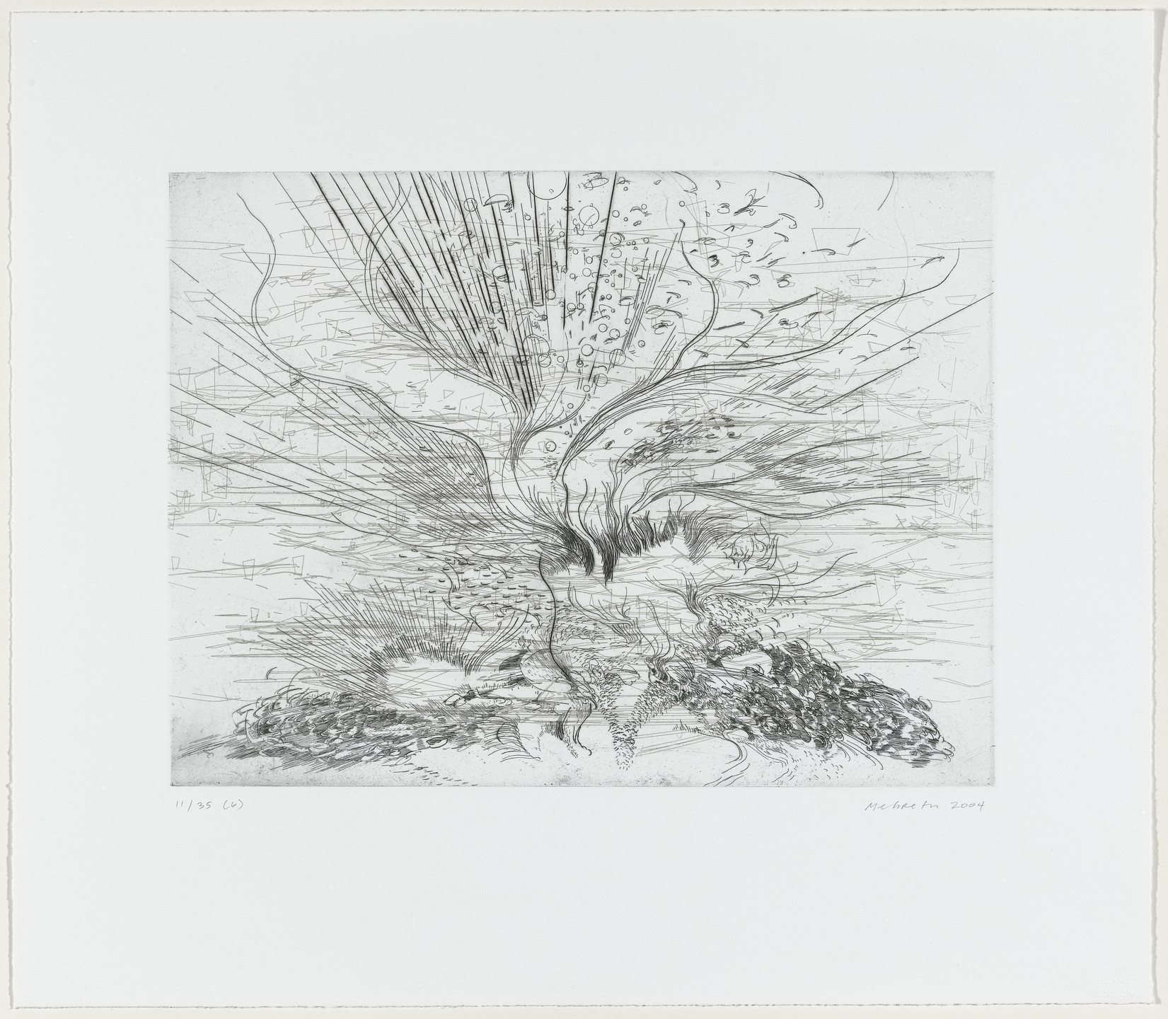 Julie Mehretu. Untitled from Landscape Allegories. 2004