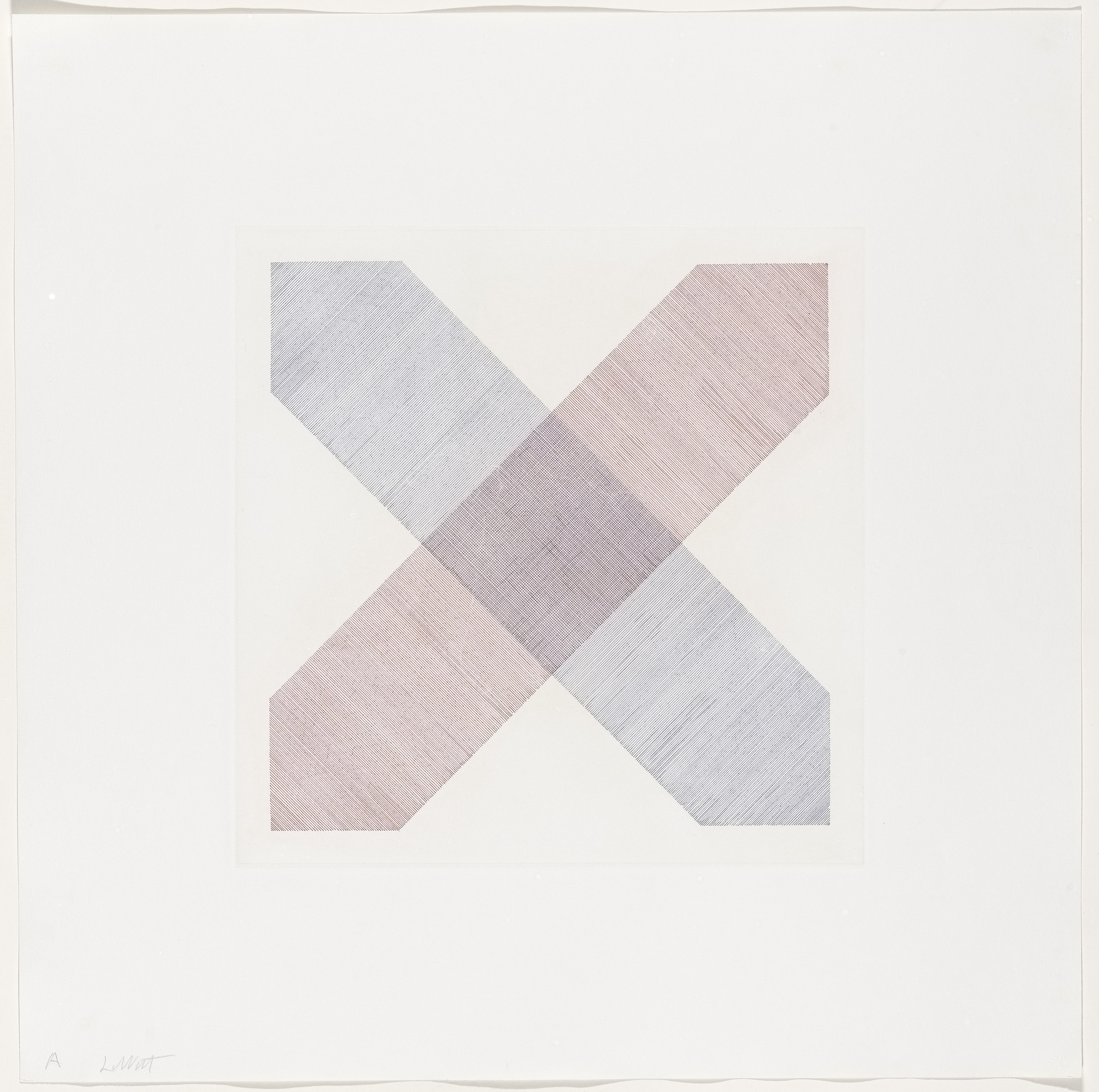 Sol LeWitt. Untitled from Bands of Color in Four Directions & All Combinations