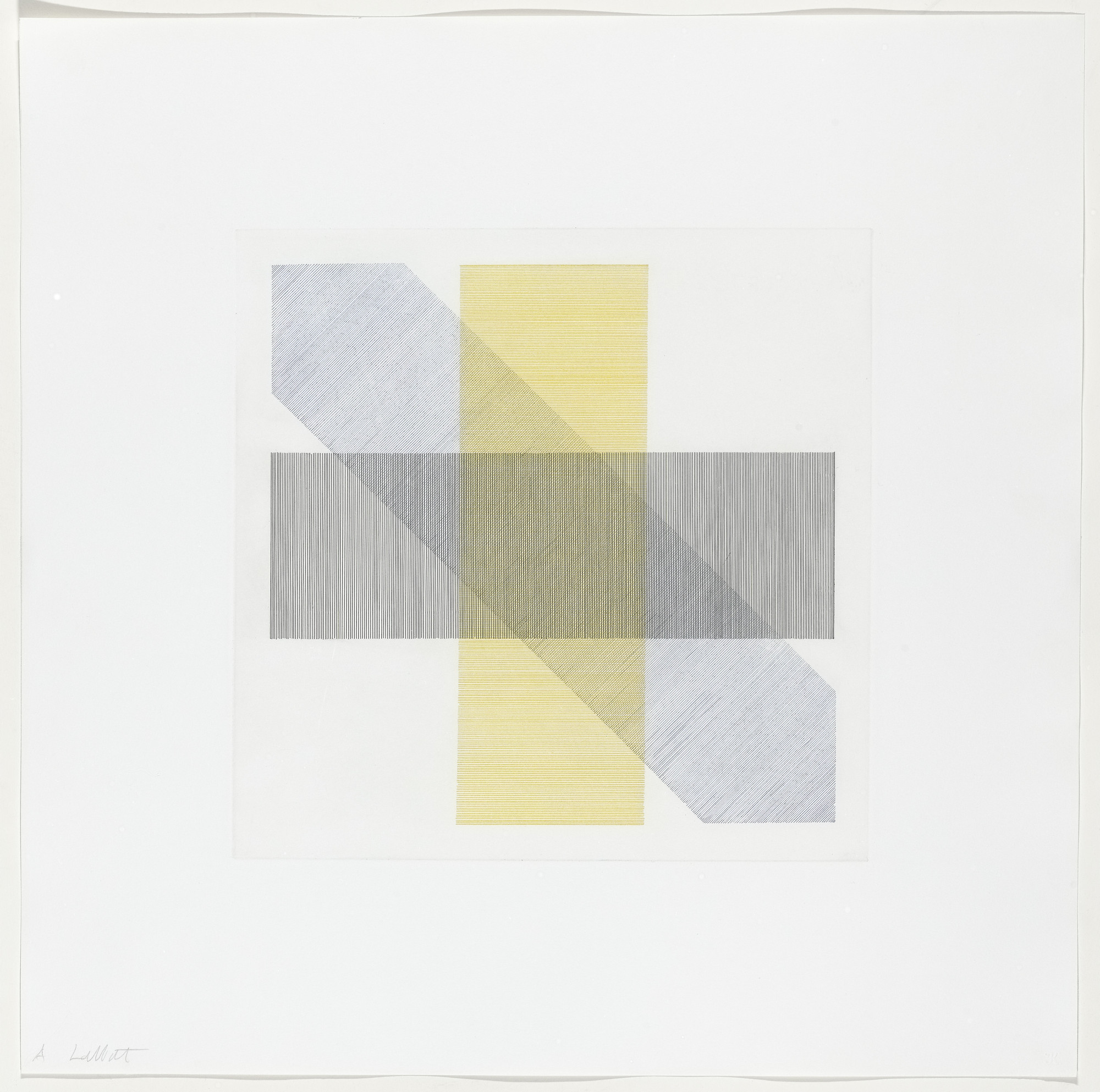 Sol LeWitt. Untitled from Bands of Color in Four Directions & All Combinations