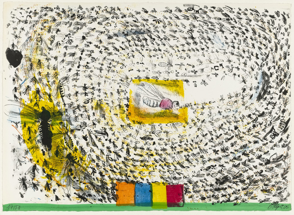 Plate (folio 4) from The Bee (Die Biene), Thomas Bayrle, 1966