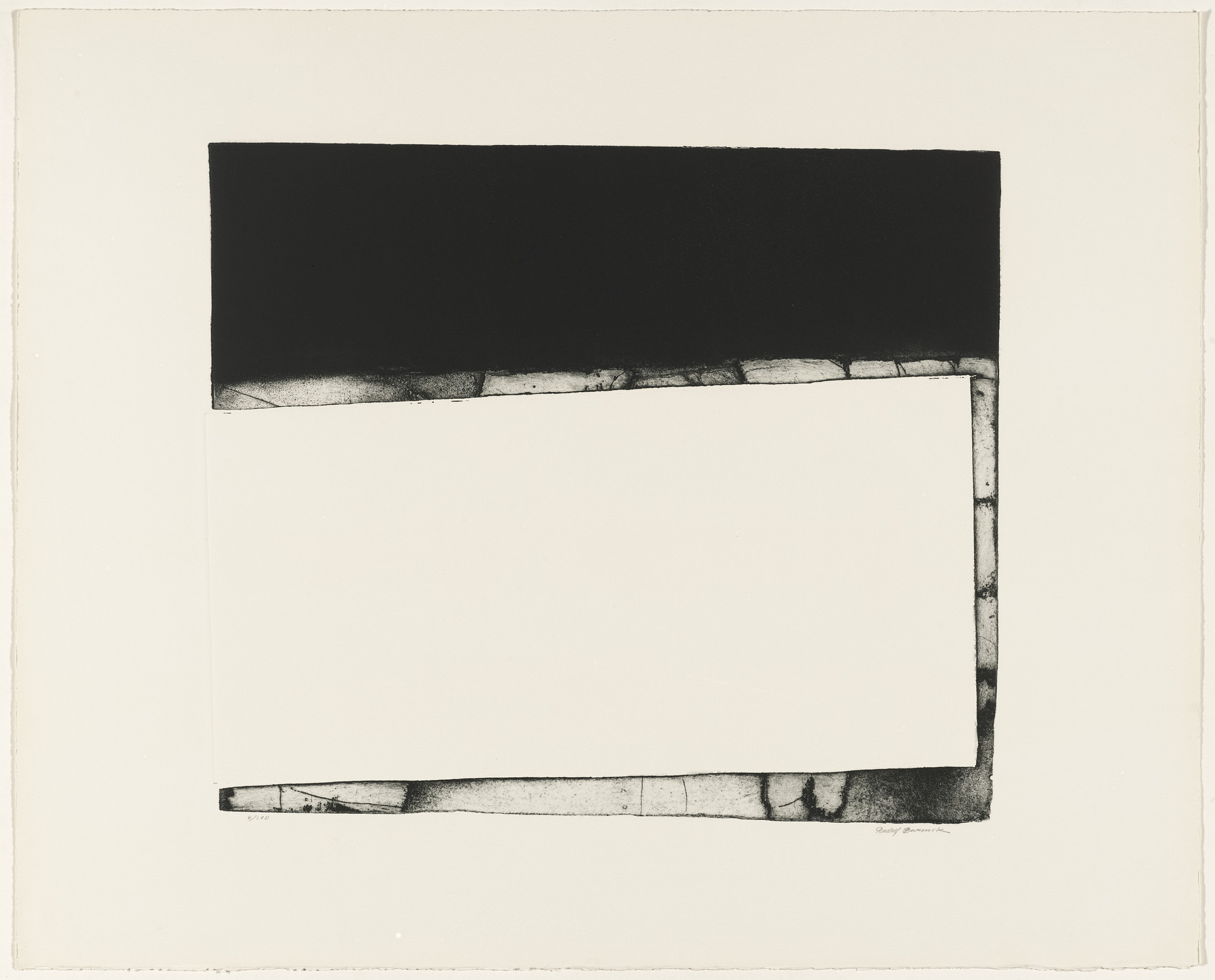 Rudolf Baranik. White-Out from Artists and Writers Protest against the War in Vietnam. 1967