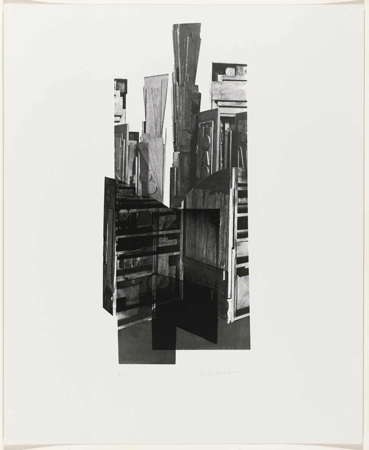 Louise Nevelson. Composition from Artists and Writers Protest against the War in Vietnam. 1967
