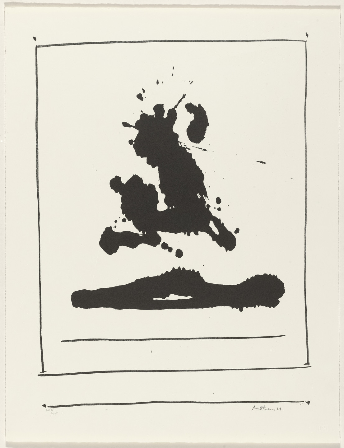 Robert Motherwell. Untitled from New York International. 1966