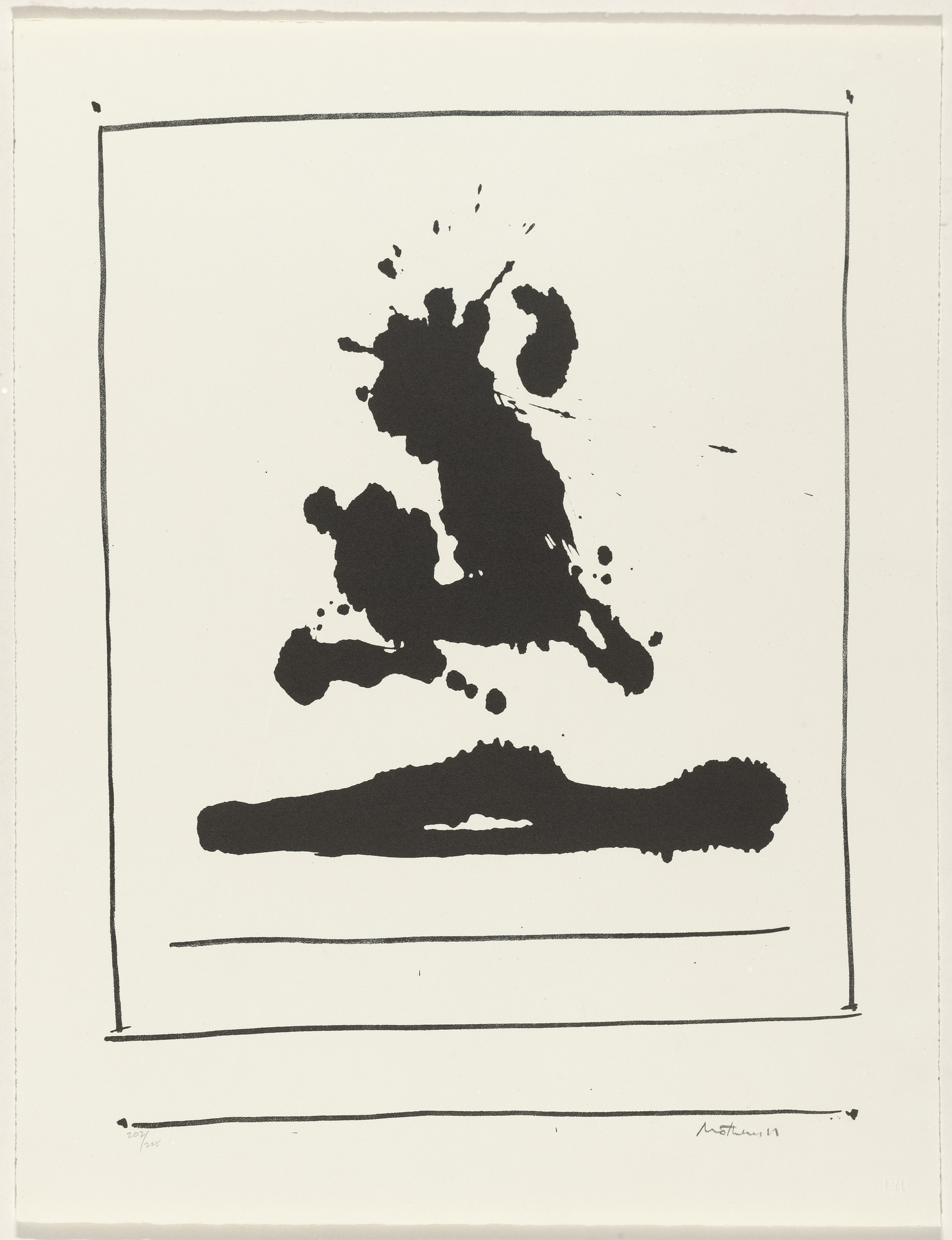 Robert Motherwell. Untitled from New York International