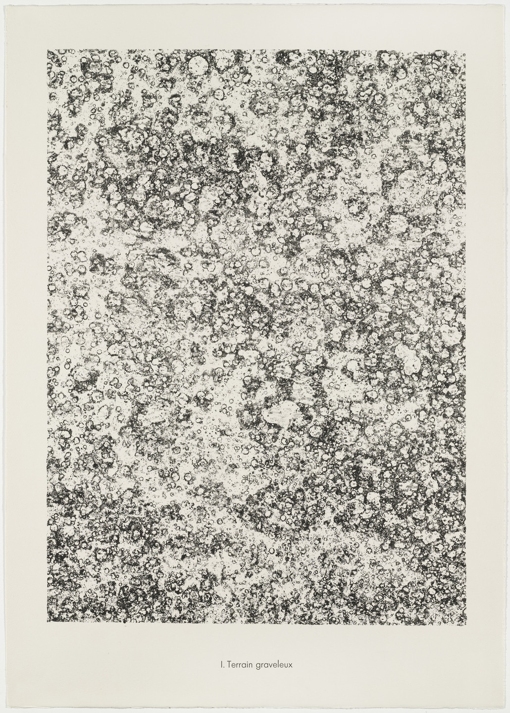 Jean Dubuffet. Gravelly Terrain (Terrain graveleux) from the portfolio Soil, Earth (Sols, terres) from Phenomena (Les Phénomènes). 1959