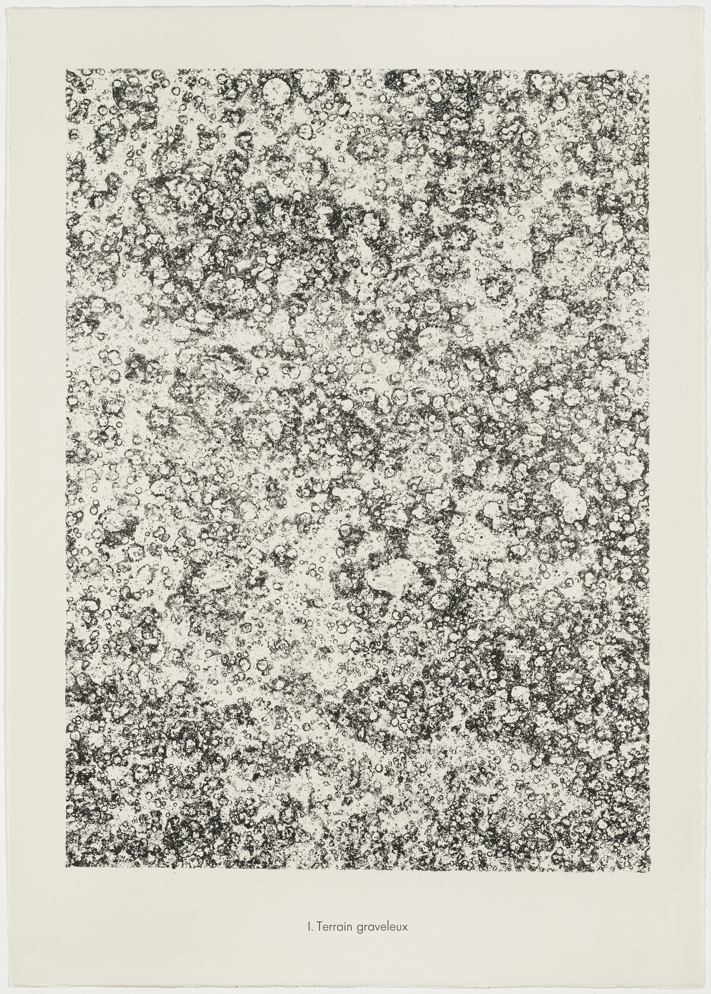 Jean Dubuffet. Gravelly Terrain (Terrain graveleux) from the
