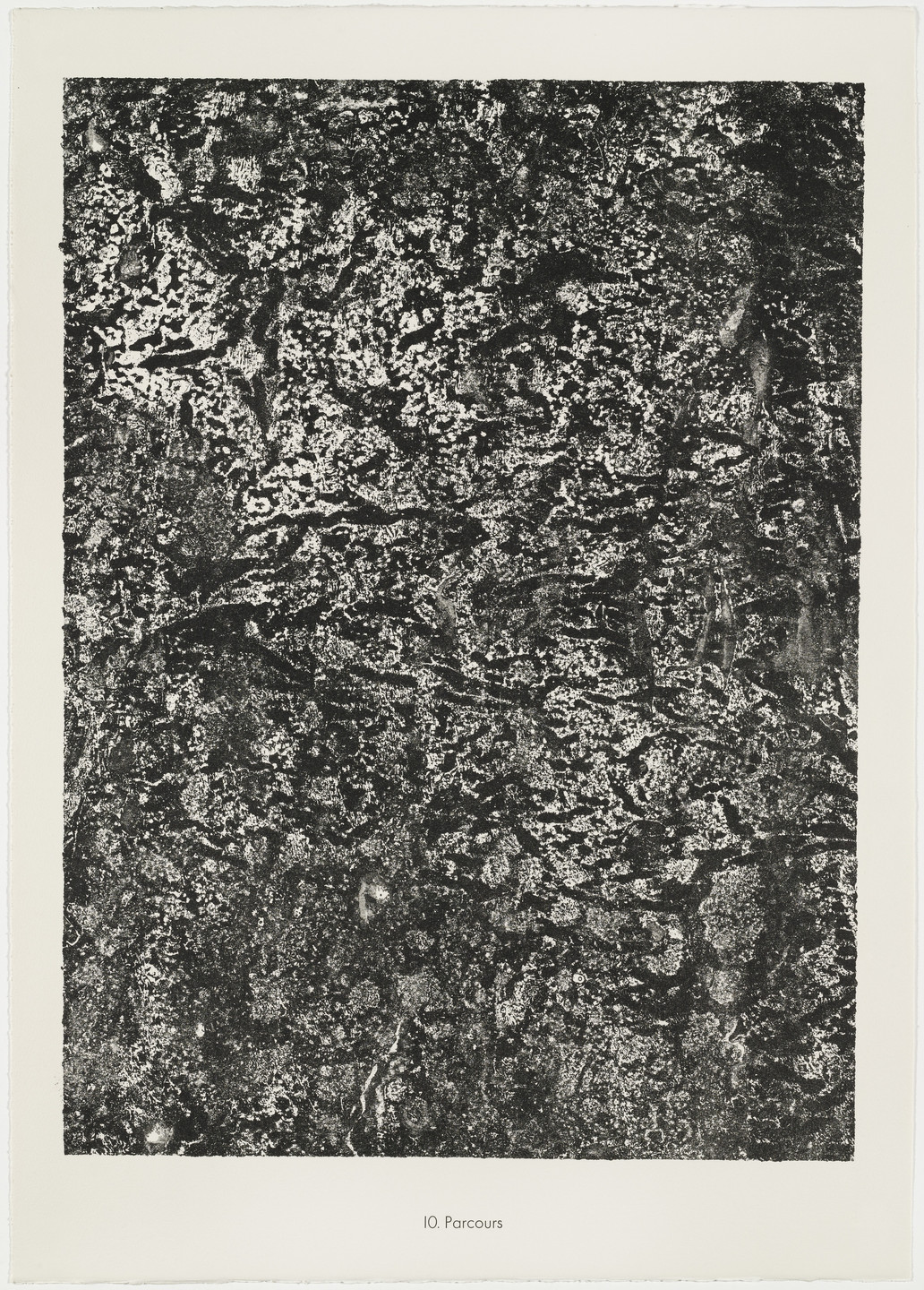 Jean Dubuffet. Paths (Parcours) from the portfolio Soil, Earth (Sols, terres) from Phenomena (Les Phénomènes). 1959