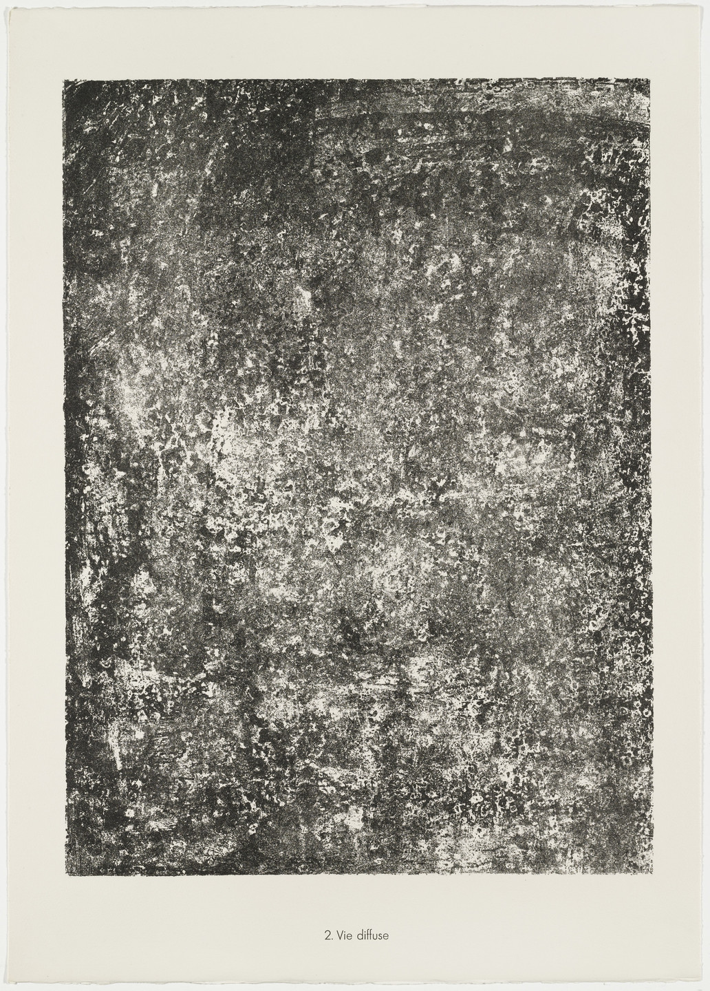 Jean Dubuffet. Diffuse Life (Vie diffuse) from the portfolio Soil, Earth (Sols, terres) from Phenomena (Les Phénomènes). 1959
