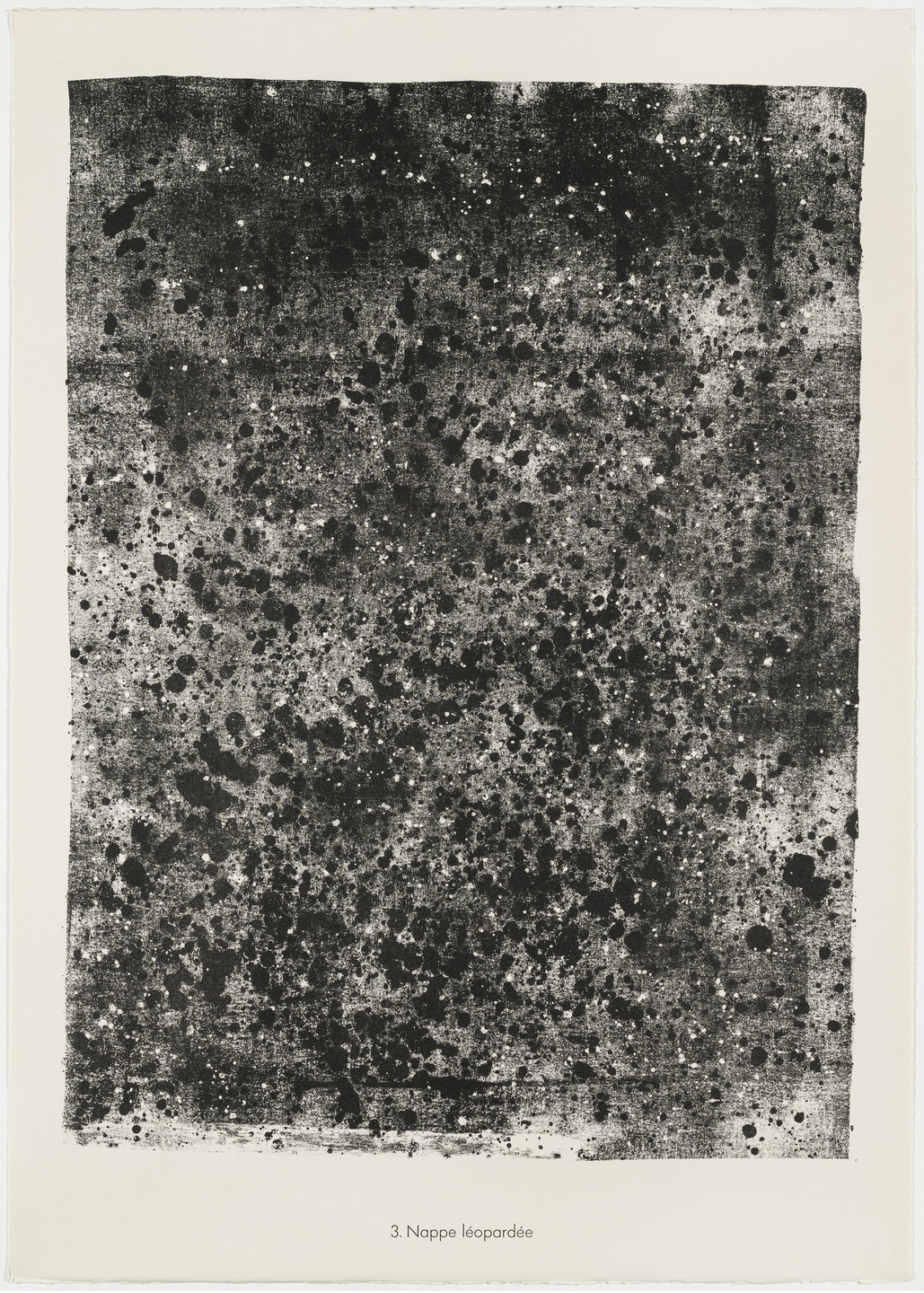 Jean Dubuffet. Spotted Groundwater (Nappe léopardée) from the portfolio Soil, Earth (Sols, terres) from Phenomena (Les Phénomènes). 1959