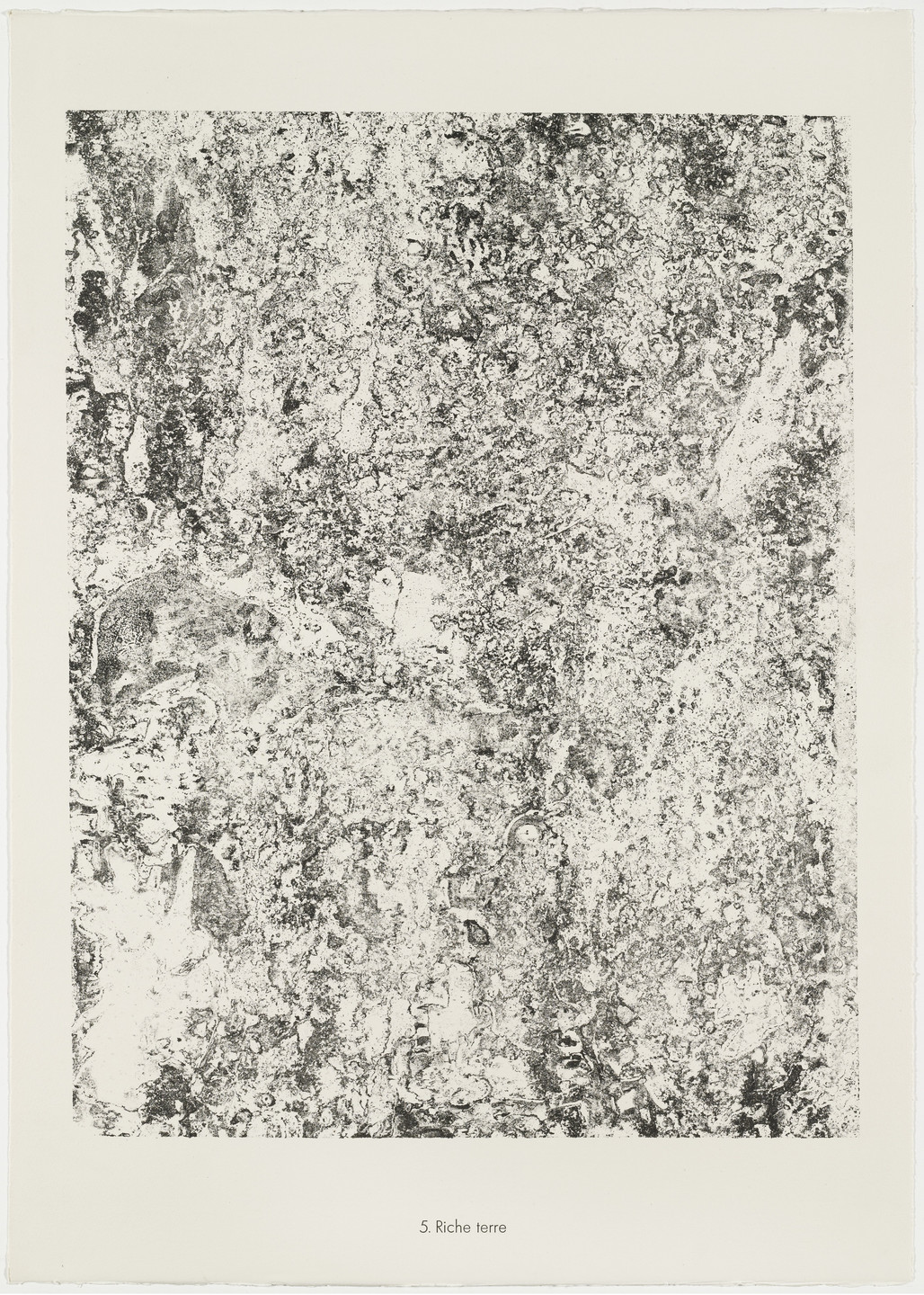 Jean Dubuffet. Rich Earth (Riche terre) from the portfolio Soil, Earth (Sols, Terres) from Phenomena (Les Phénomènes). 1959