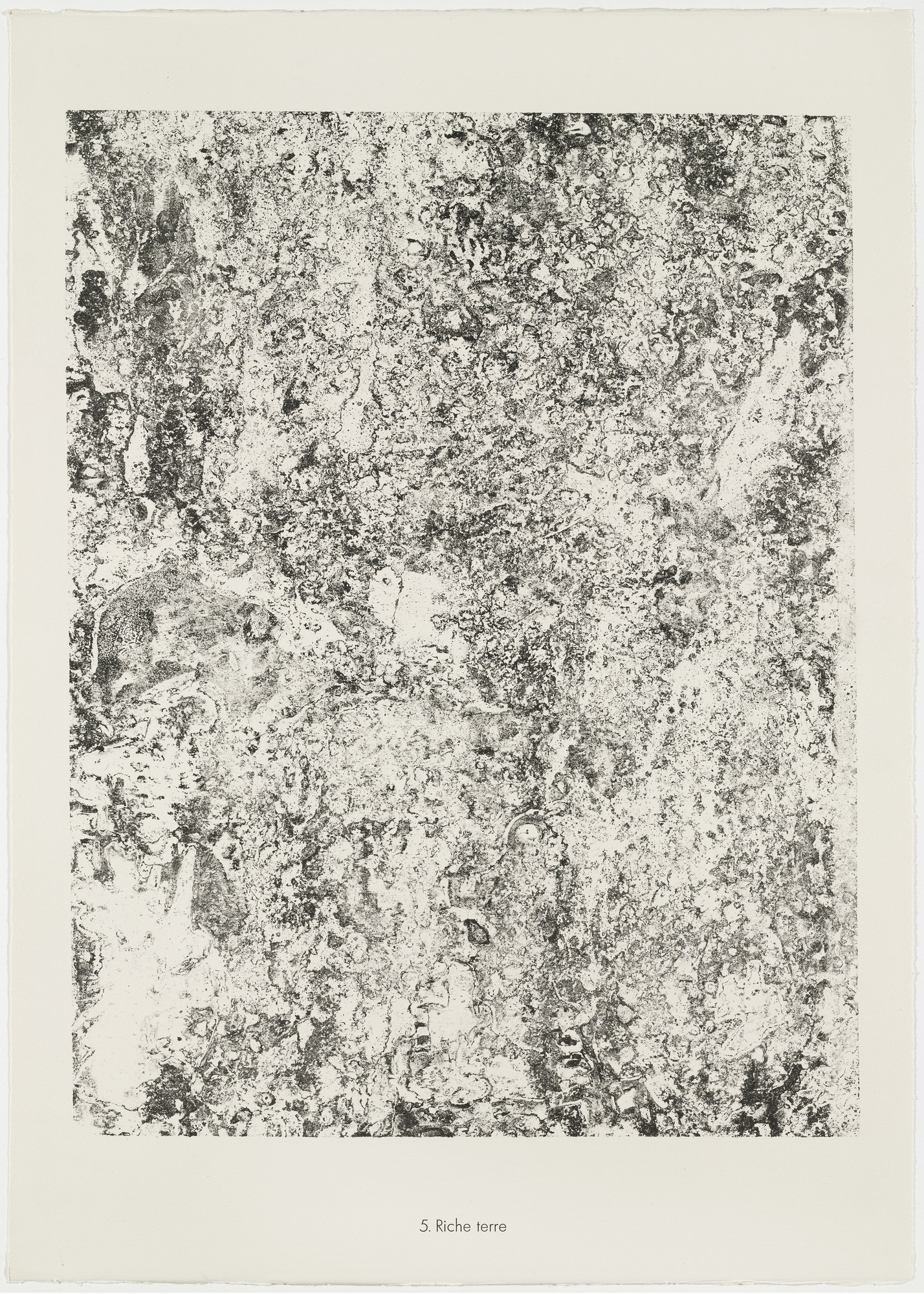 Jean Dubuffet、LE SOUPER RICHE、画集画、新品額装付 Jean Dubuffet. Rich Earth (Riche terre) from the portfolio Soil