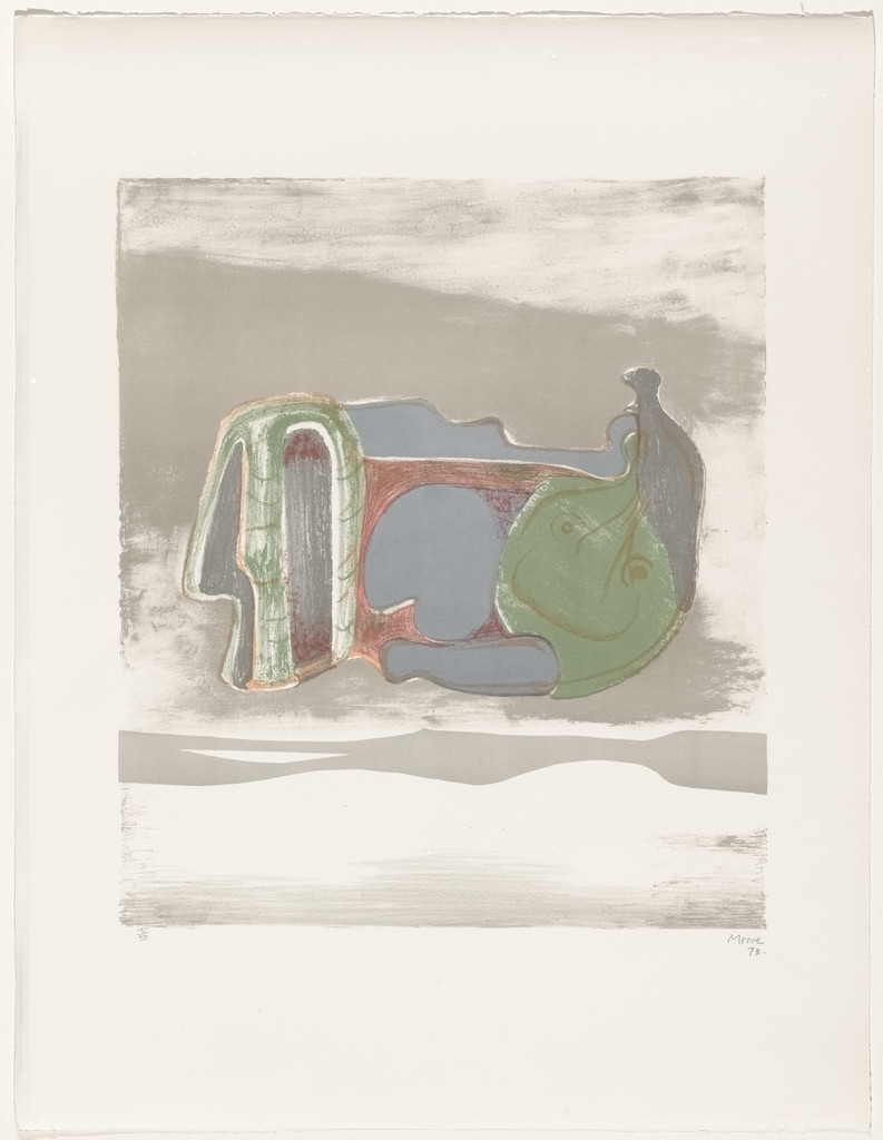 Reclining Figure with Sky Background from Reclining Figures