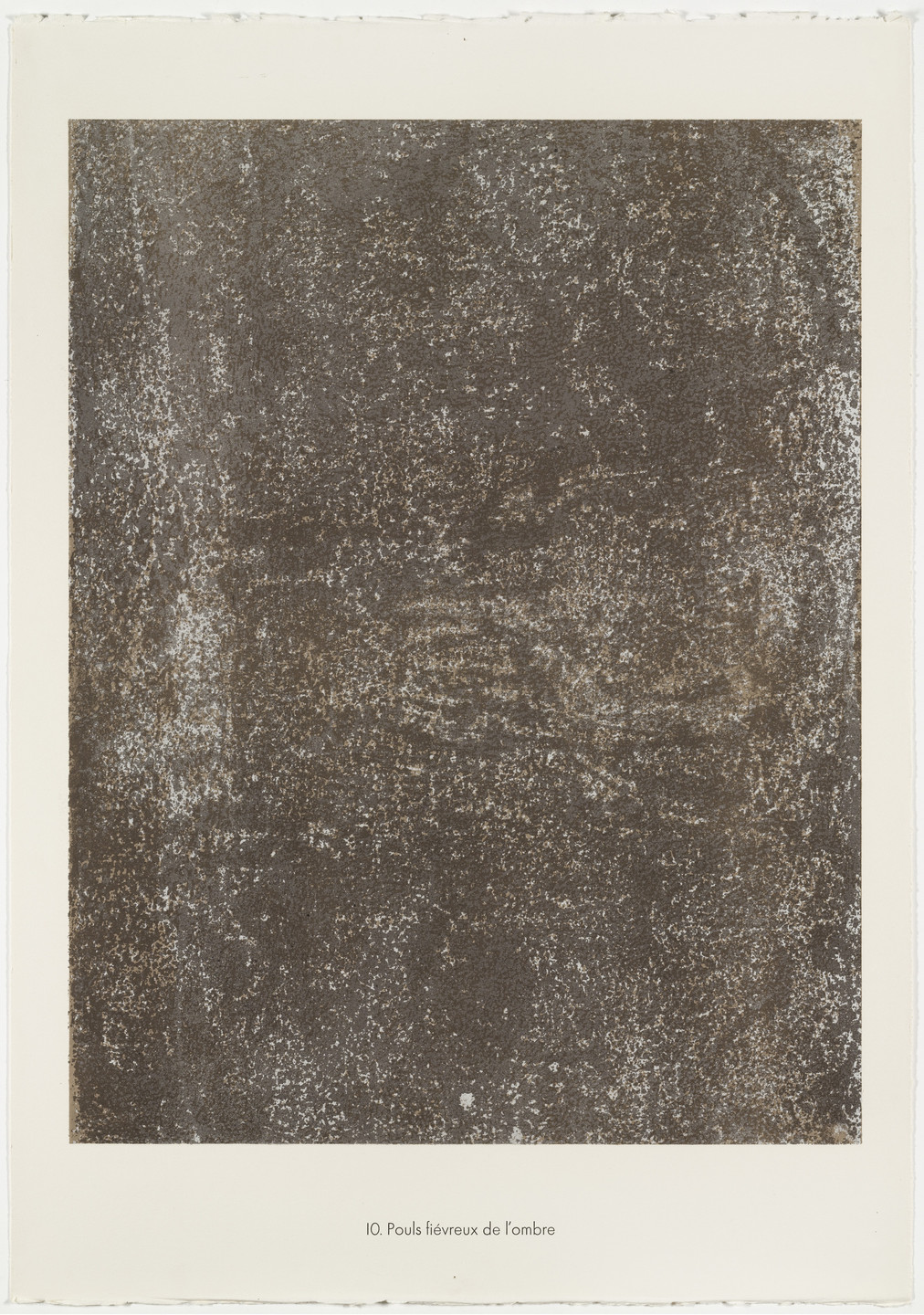 Jean Dubuffet. Feverish Pulse of Shade (Pouls fiévreux de l'ombre) from the portfolio Anarchitect (L'Anarchitecte) from Phenomena (Les Phénomènes). 1959